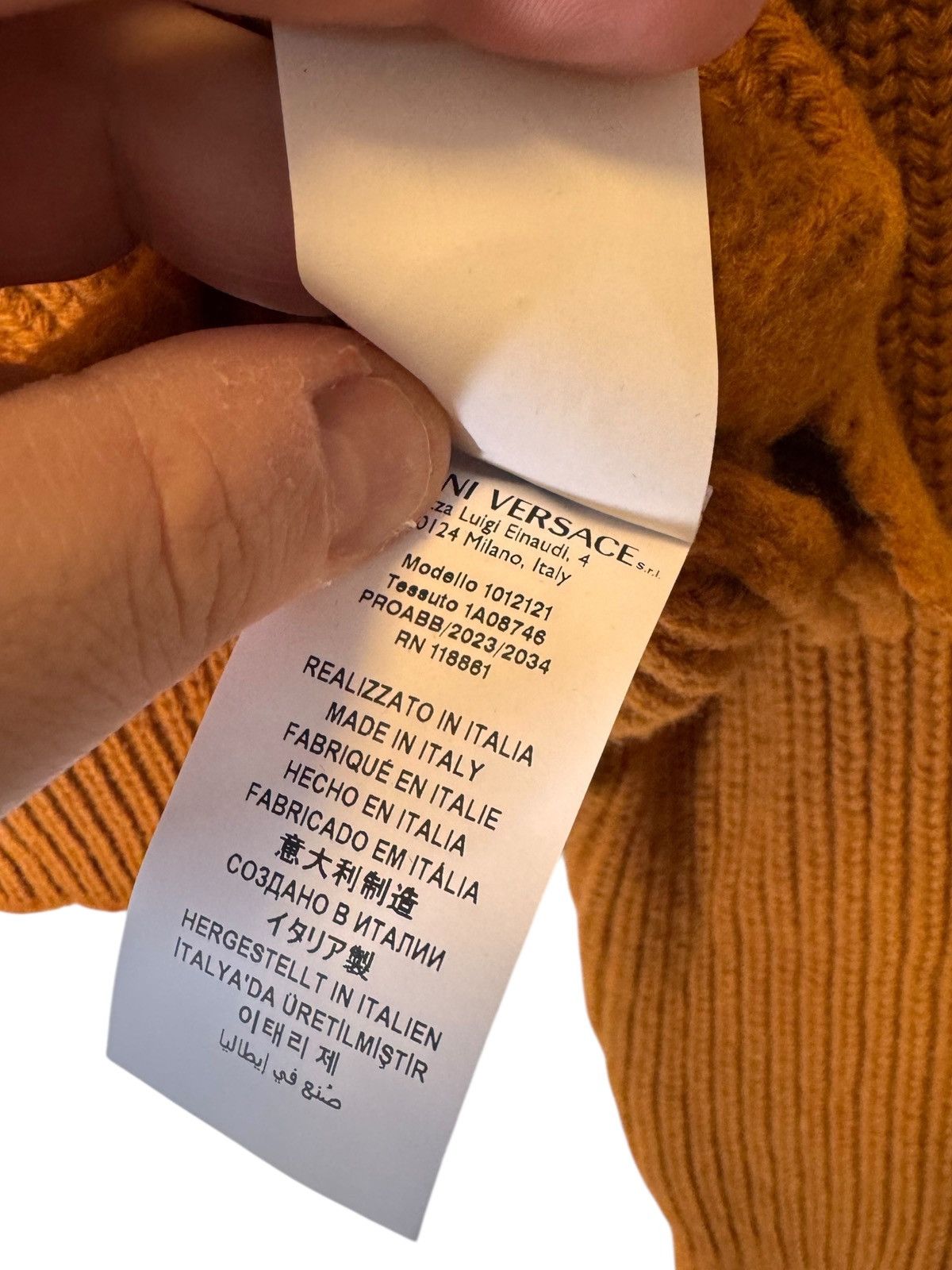 Versace Versace Wool Cardigan Medusa Buttons Camel Size XS / US 0-2 / IT 36-38 - 11 Thumbnail