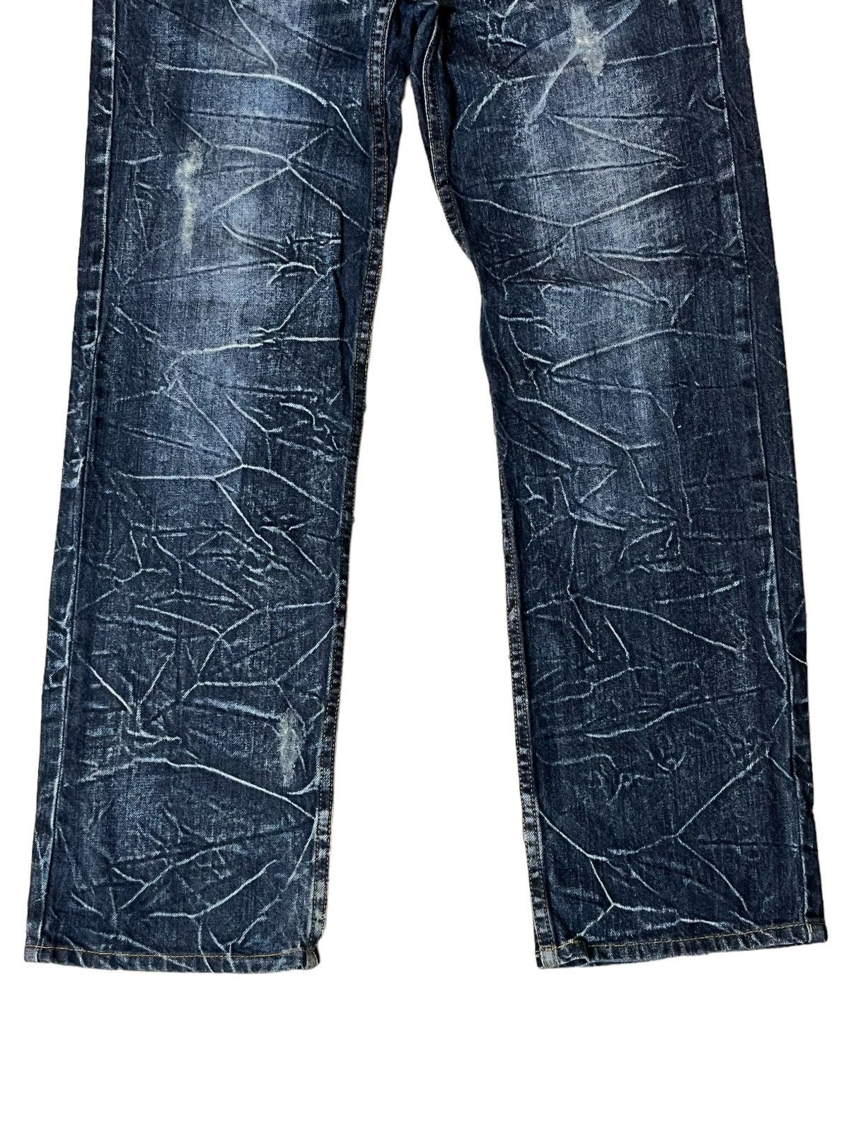 Japanese Brand SICK🔥JAPANESE BRAND "NYLAUS JEANS" DOUBLE WAIST JEANS Size US 34 / EU 50 - 3 Thumbnail