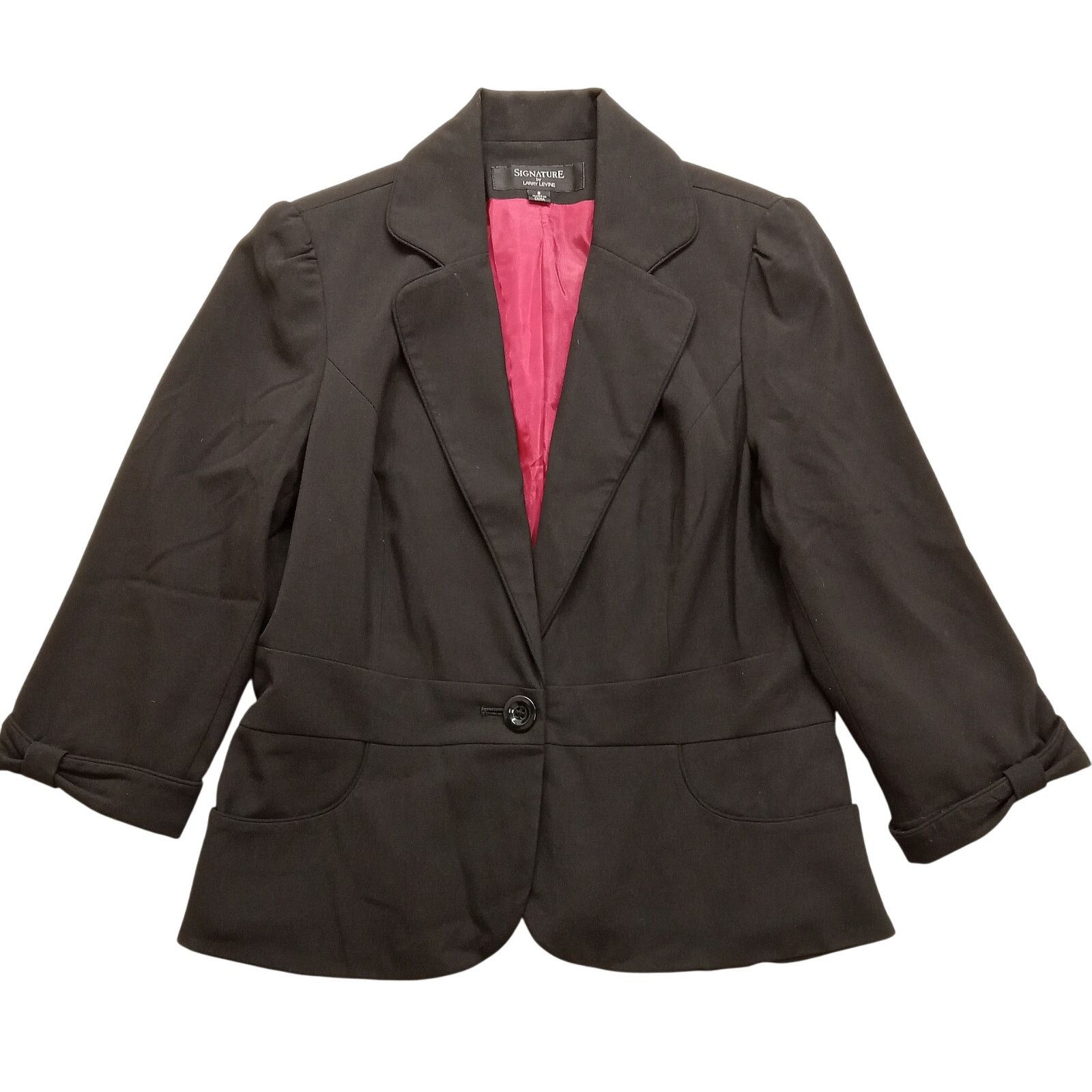 & Other Stories Larry Levine Signature Blazer Jacket S Women's Black Lined Size M / US 6-8 / IT 42-44 - 1 Thumbnail