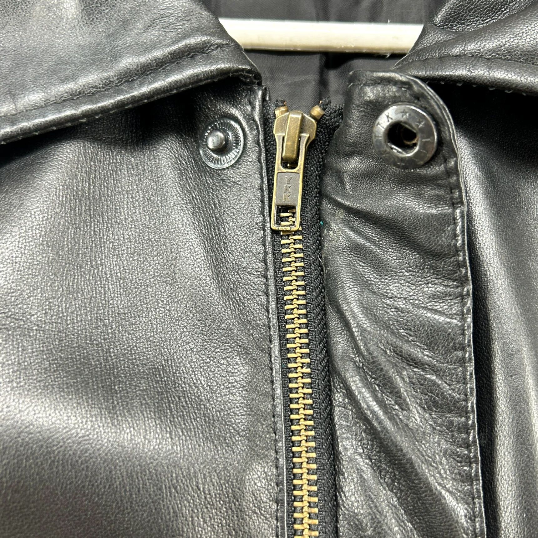 Vintage VINTAGE Burks Bay Leather Jacket Mens L Black Bomber Genuine NRA Life Member 90s Size US L / EU 52-54 / 3 - 4 Thumbnail