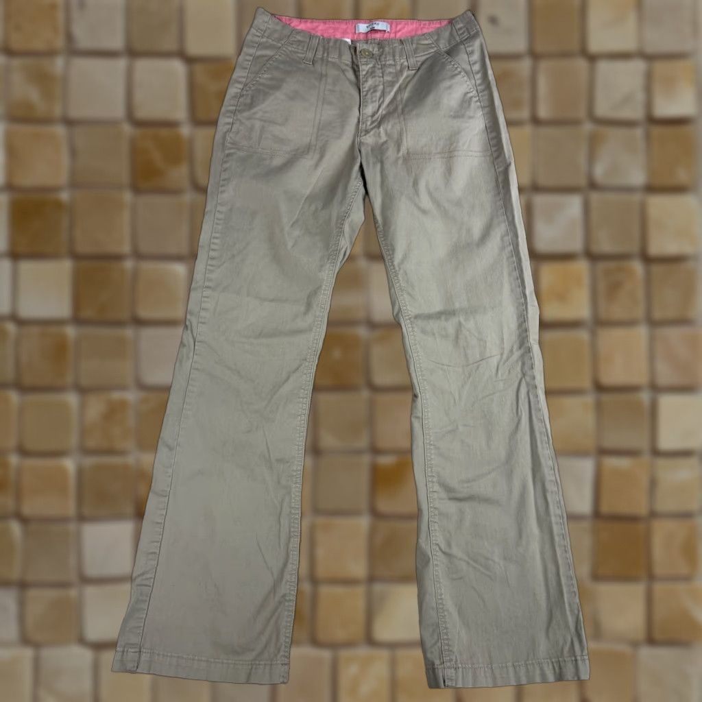 Lee Riders by Lee Khaki Pants Women’s Sz 8M Straight Cut Flat Front Beige 30in Inseam Womens Lee Khakis Flat Front Pants"} Size 30" / US 8 / IT 44 - 1 Thumbnail
