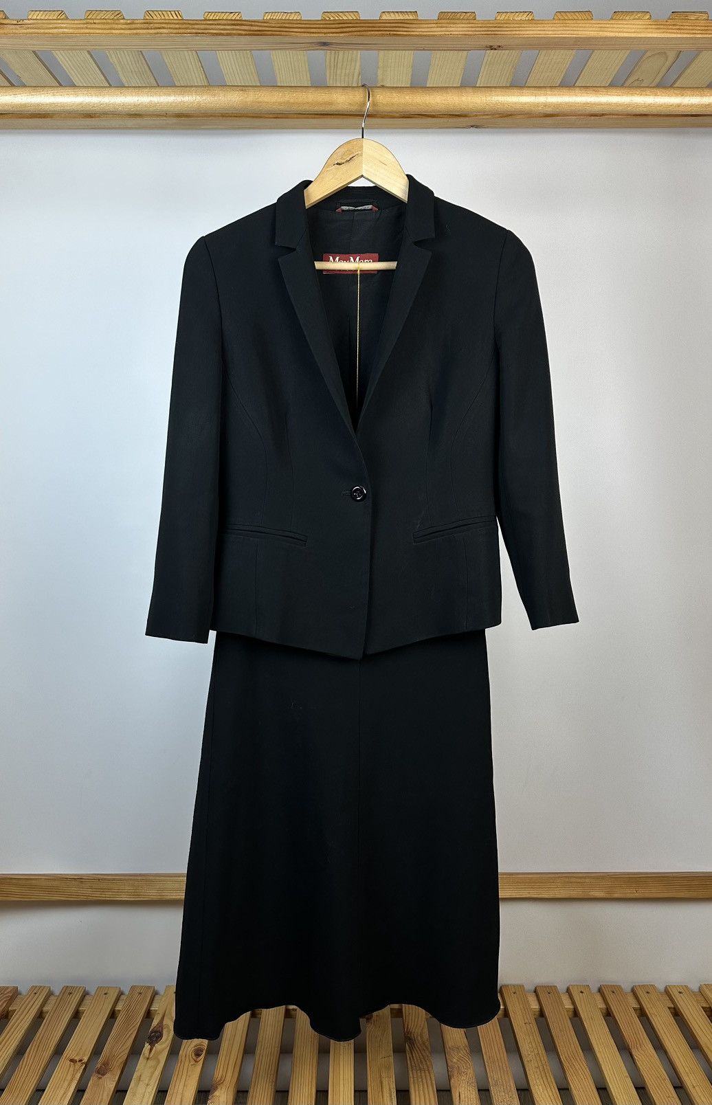 Max Mara × Vintage Max Mara Italy Costume Blazer Jacket and Skirts Size M / US 6-8 / IT 42-44 - 1 Thumbnail