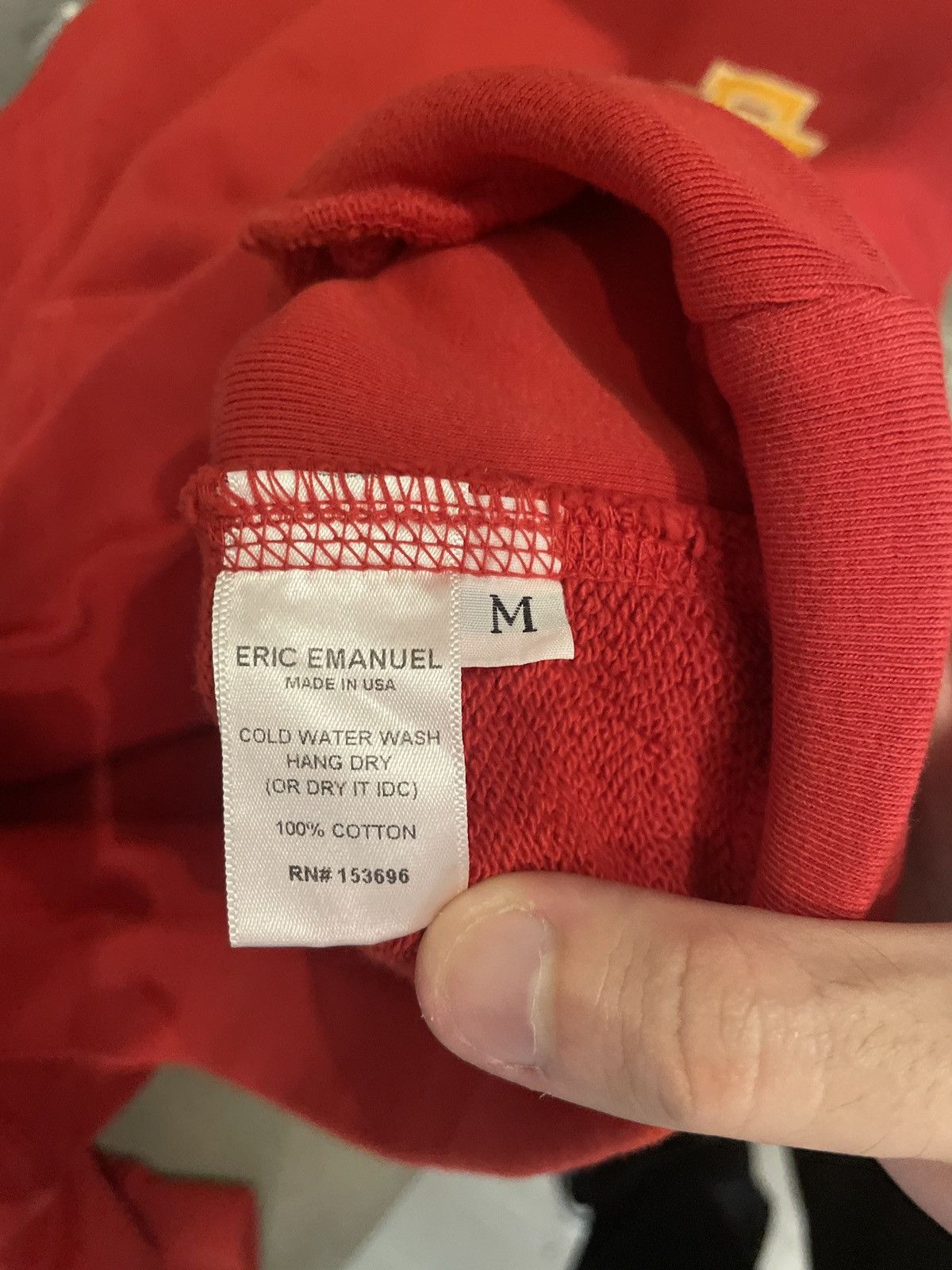 Eric Emanuel Eric Emanuel Red/Yellow Hoodie M Size US M / EU 48-50 / 2 - 4 Thumbnail