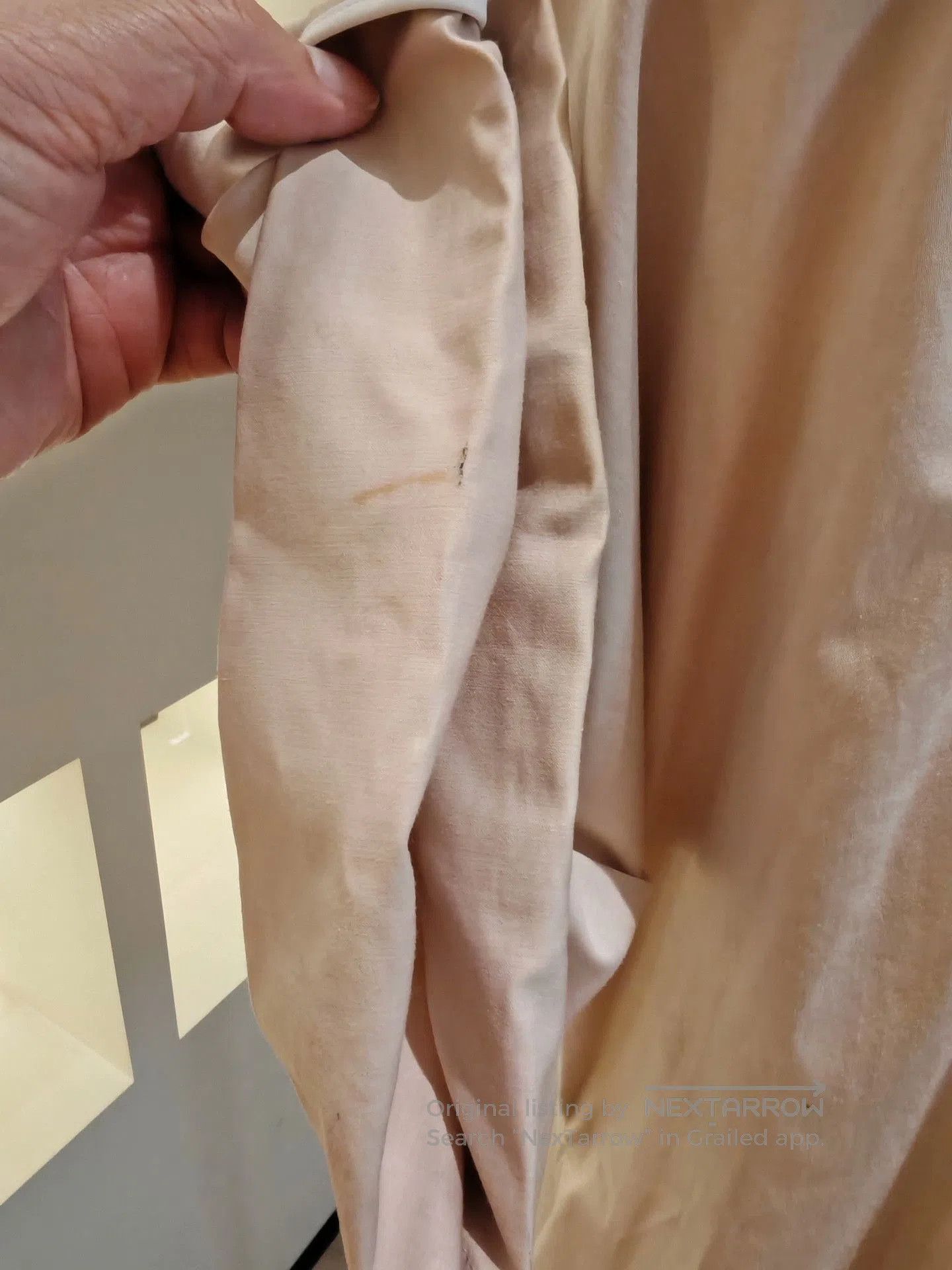 Maticevski MATICEVSKI Light Nude V-Neck Short-Sleeve Top. Size M / US 6-8 / IT 42-44 - 5 Thumbnail