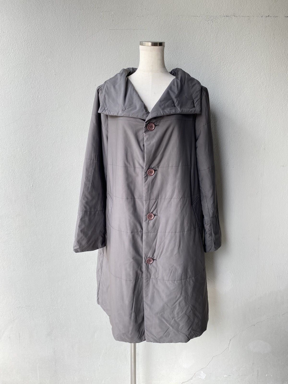 Issey Miyake Plantation Dark grey long coat Size M / US 6-8 / IT 42-44 - 14 Thumbnail