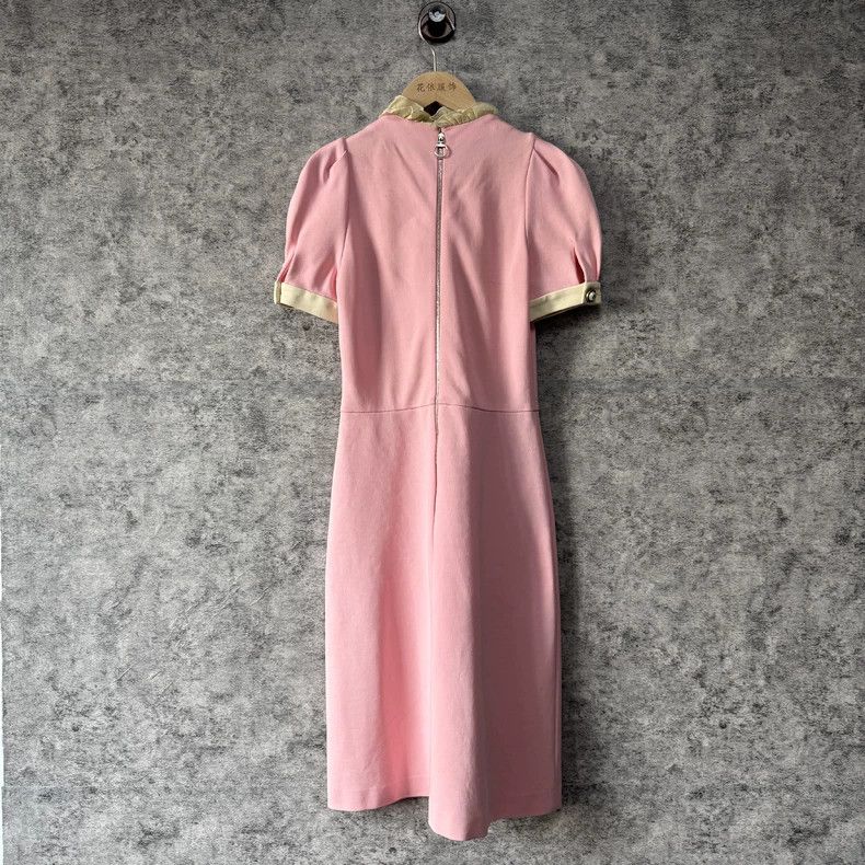 Gucci Knitted high-waisted round-neck dress