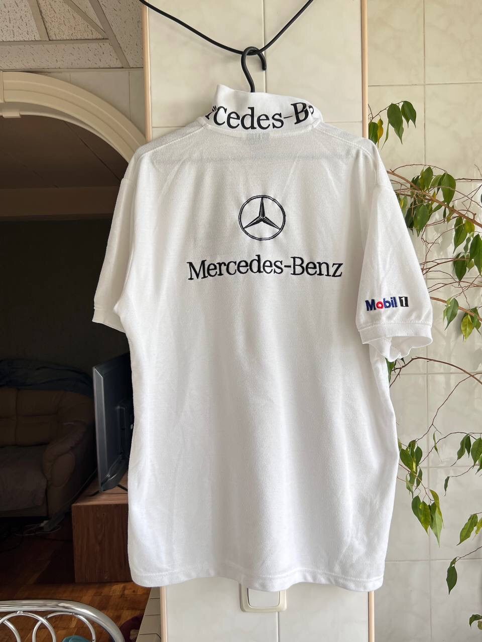 Mercedes-Benz × Vintage Mercedes Benz vintage polos tee 90s Size US XL / EU 56 / 4 - 1 Thumbnail