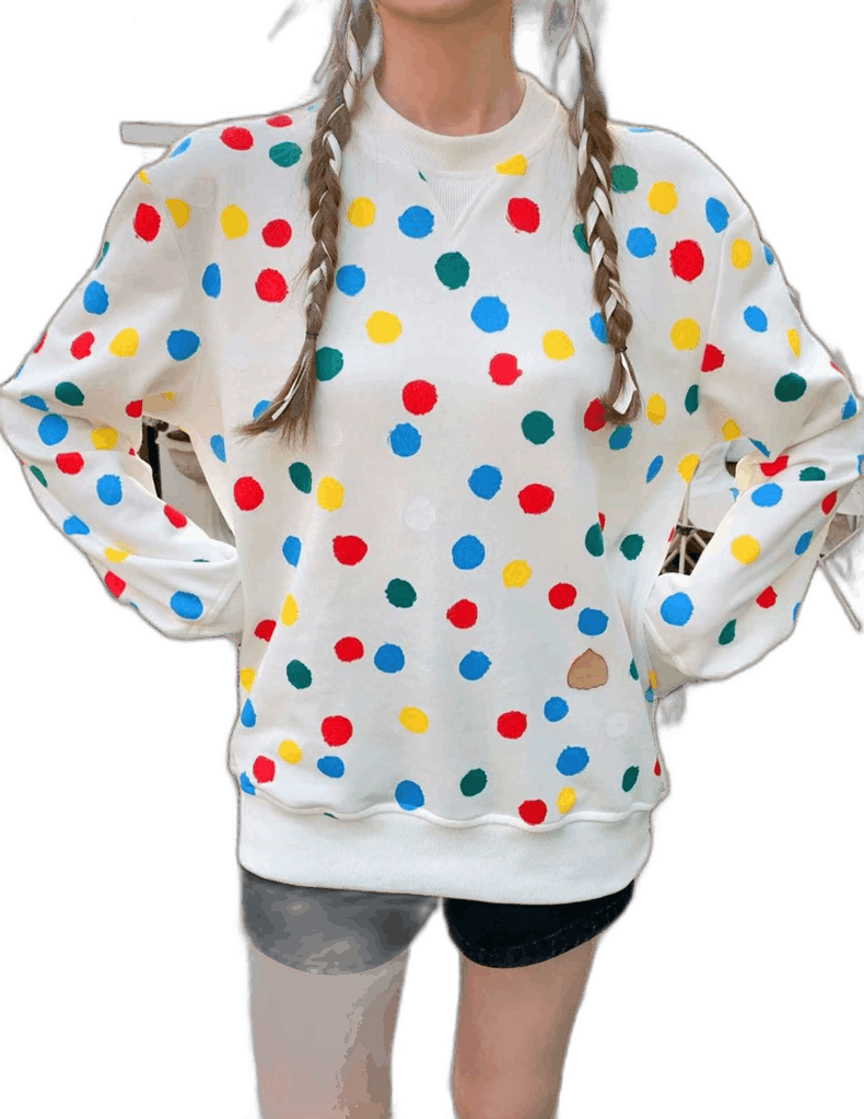 Louis Vuitton Louis Vuitton Polka Dot Sweatshirt Size L Size L / US 10 / IT 46 - 1 Thumbnail