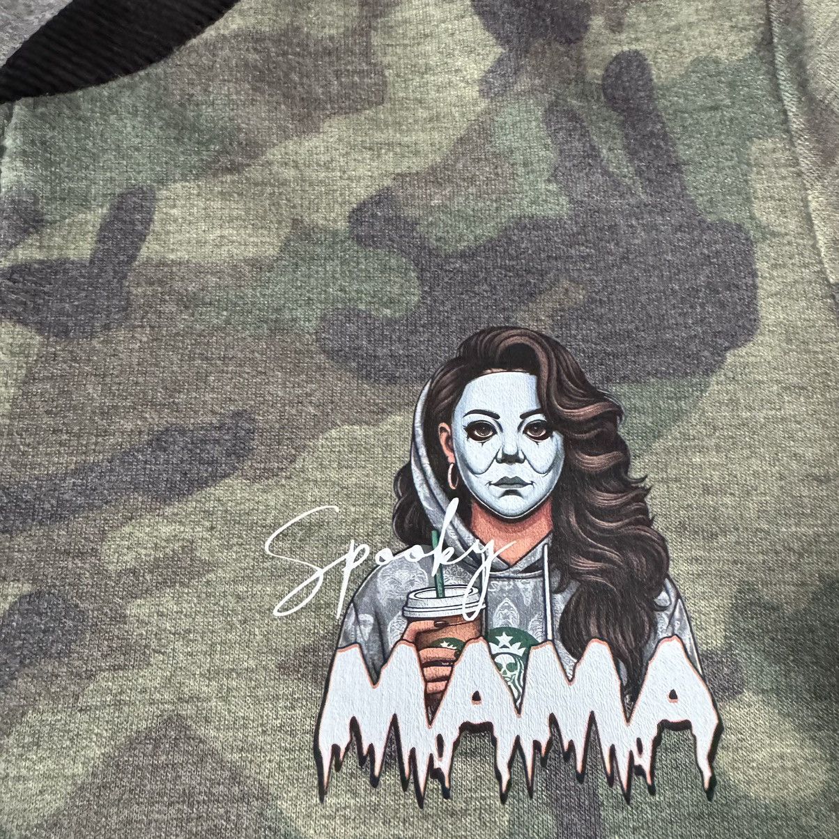 Other Spooky Mama, Coffee & Halloween, Camo Bomber Style Jacket Size S / US 4 / IT 40 - 10 Thumbnail