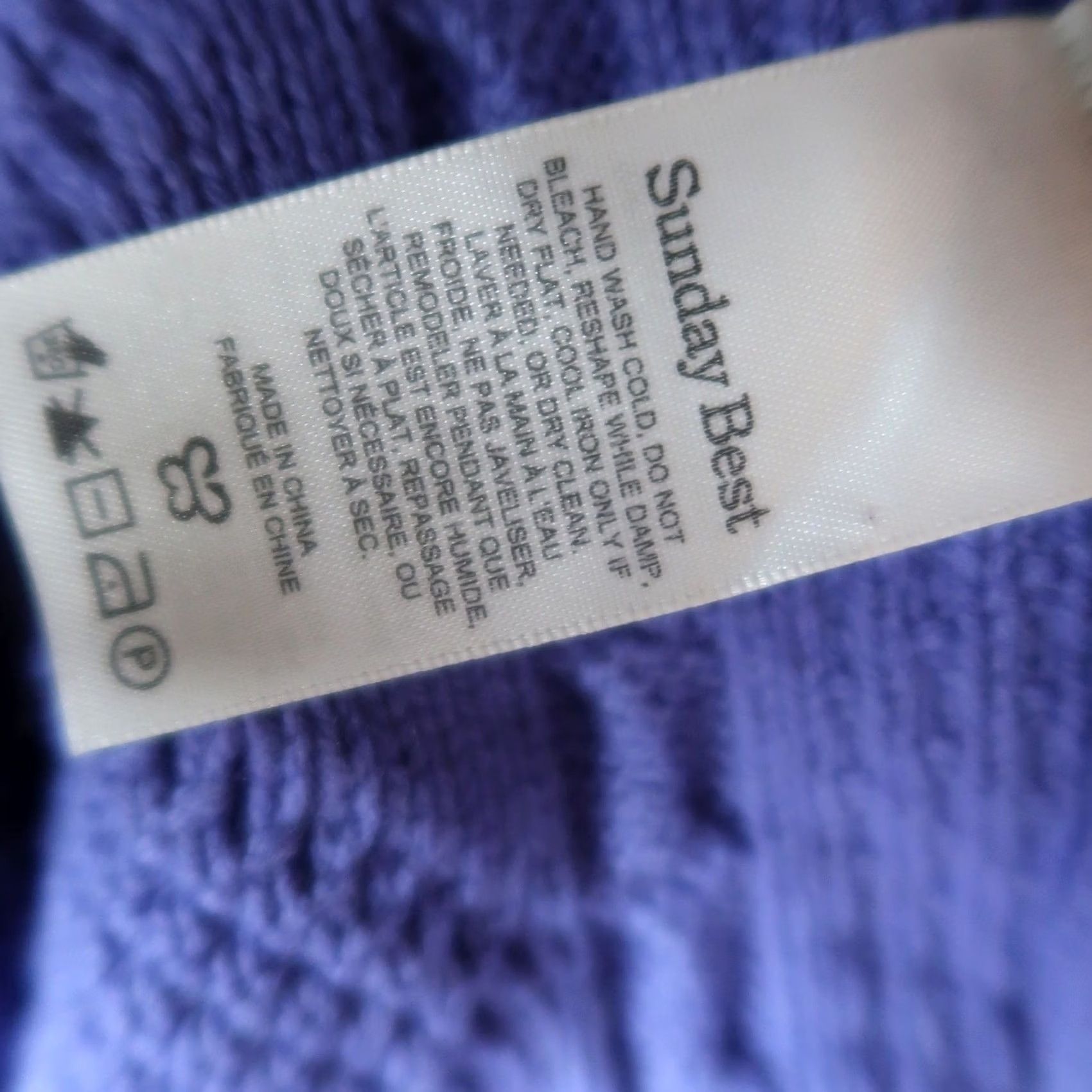 Vintage Sunday Best Cardigan Sweater Women S Blue Merino Wool Cable Knit Crew Neck Long Sleeve Fall Winter Spring Size S / US 4 / IT 40 - 7 Thumbnail