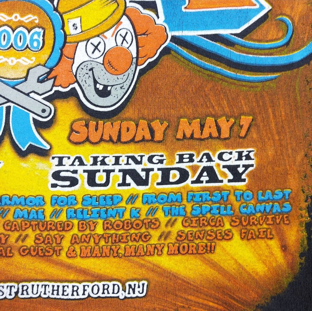 Band Tees VTG 2006 The Bamboozle Taking Back Sunday Fall Out Boy TEE Size US S / EU 44-46 / 1 - 5 Thumbnail