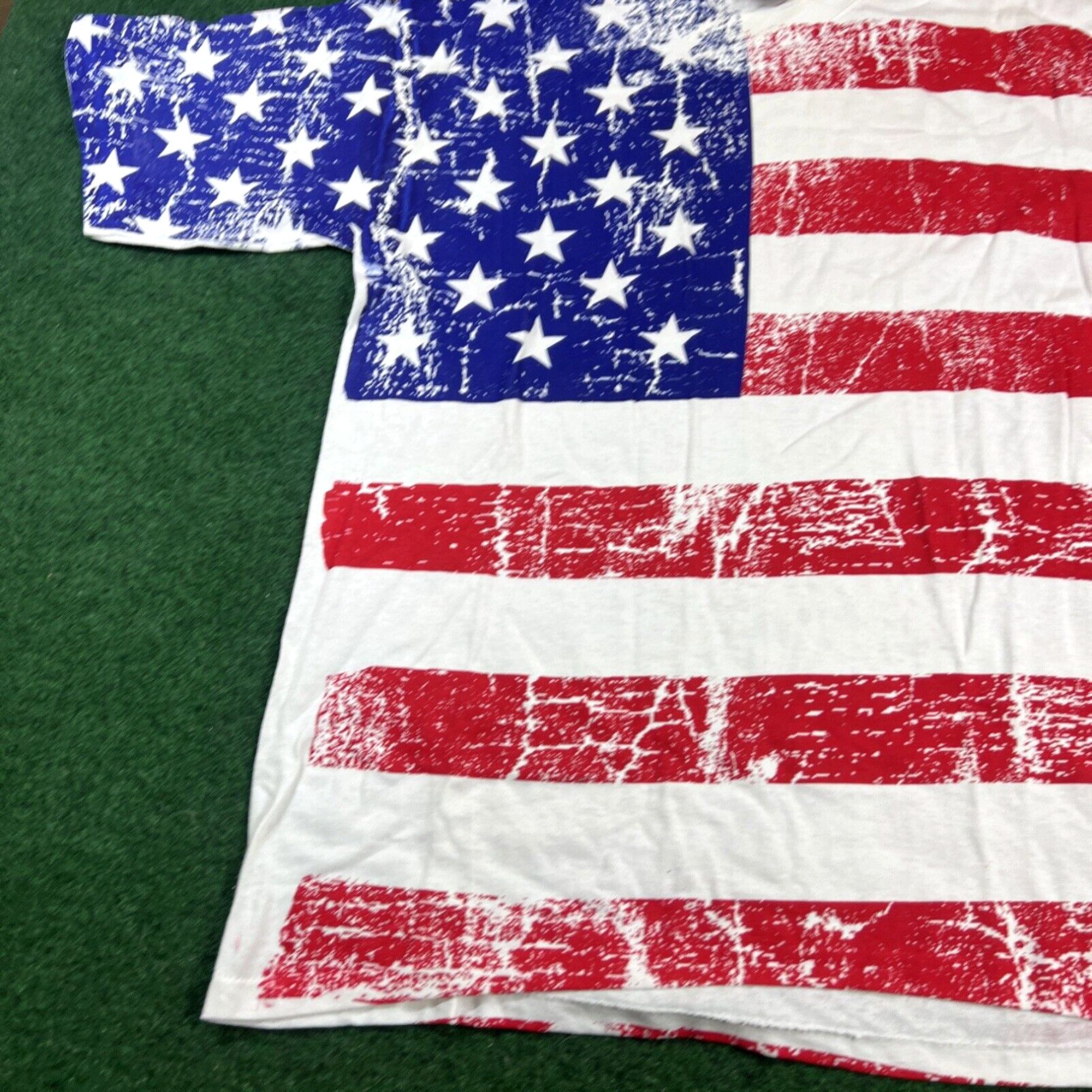 Vintage 90s Vintage USA United States American Flag All Over Print T-Shirt Mens L Star Size US L / EU 52-54 / 3 - 2 Thumbnail