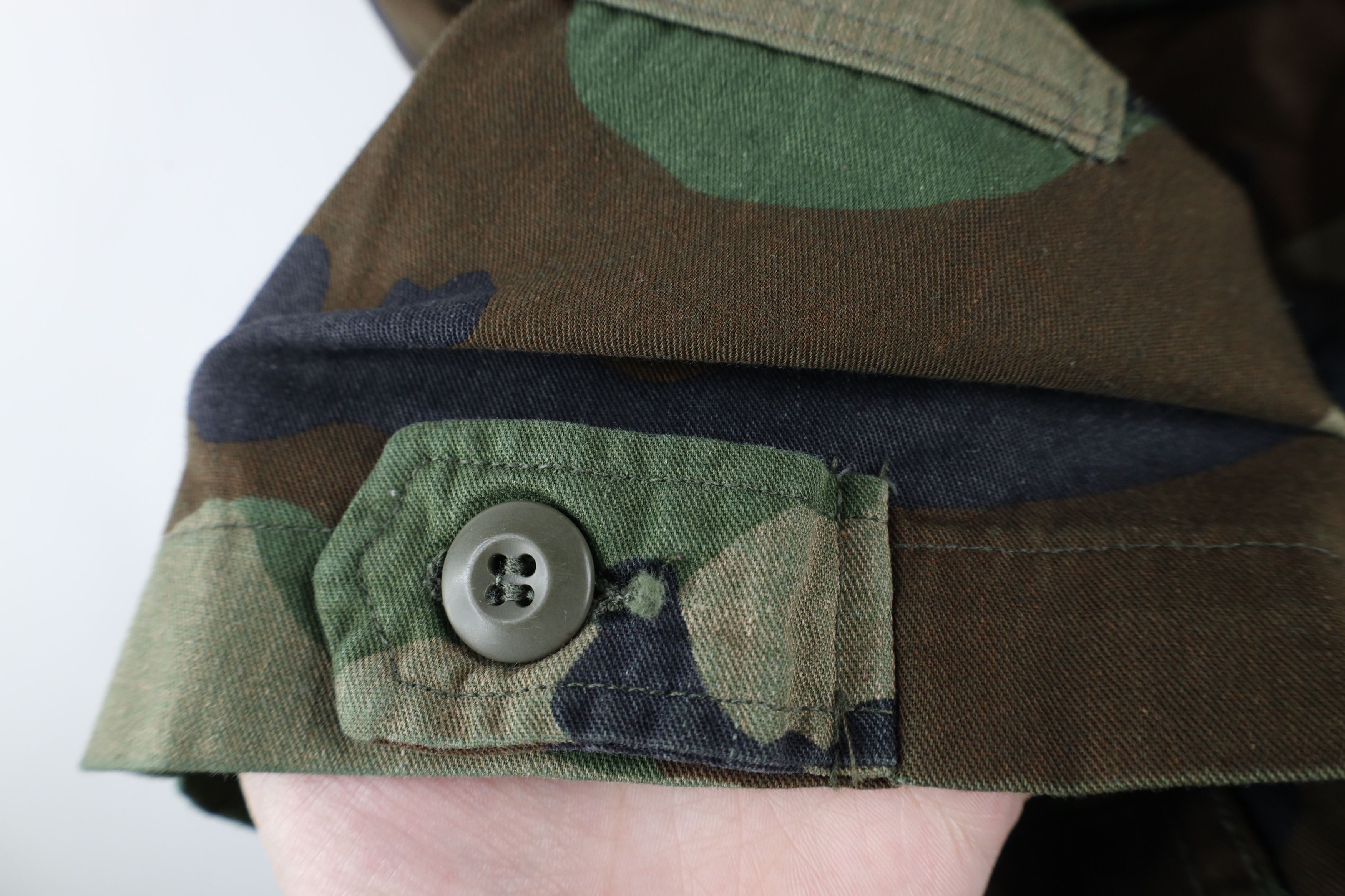 Vintage Vintage 80s Faded Woodland Camouflage Combat Coat Jacket USA Size US M / EU 48-50 / 2 - 8 Thumbnail