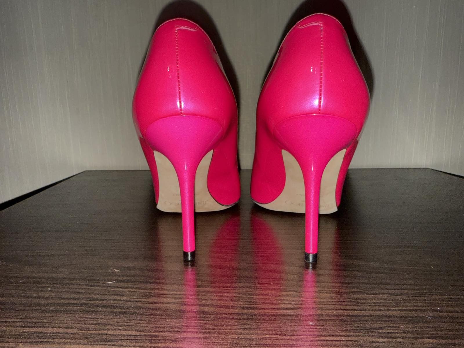 Jimmy Choo Jimmy Choo Anouk Heels Pearl Raspberry Neon Pink size:35 Size US 4.5 / IT 34.5 - 6 Thumbnail
