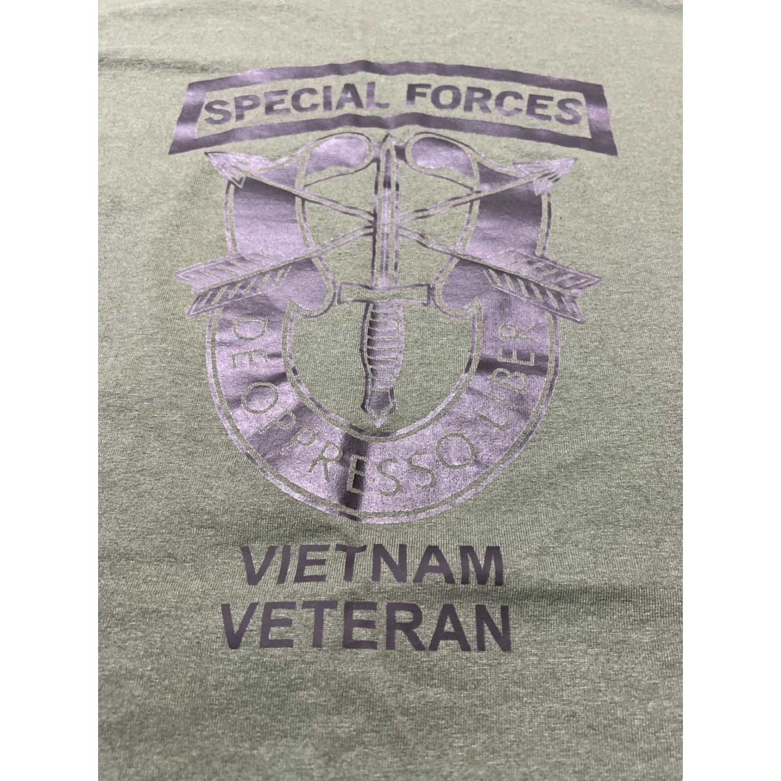 Jerzees US Special Forces Shirt Army Green Beret Custom Performance Shirt XL Men Short Sleeve Crew Neck Graphic Tee Size US XL / EU 56 / 4 - 2 Thumbnail