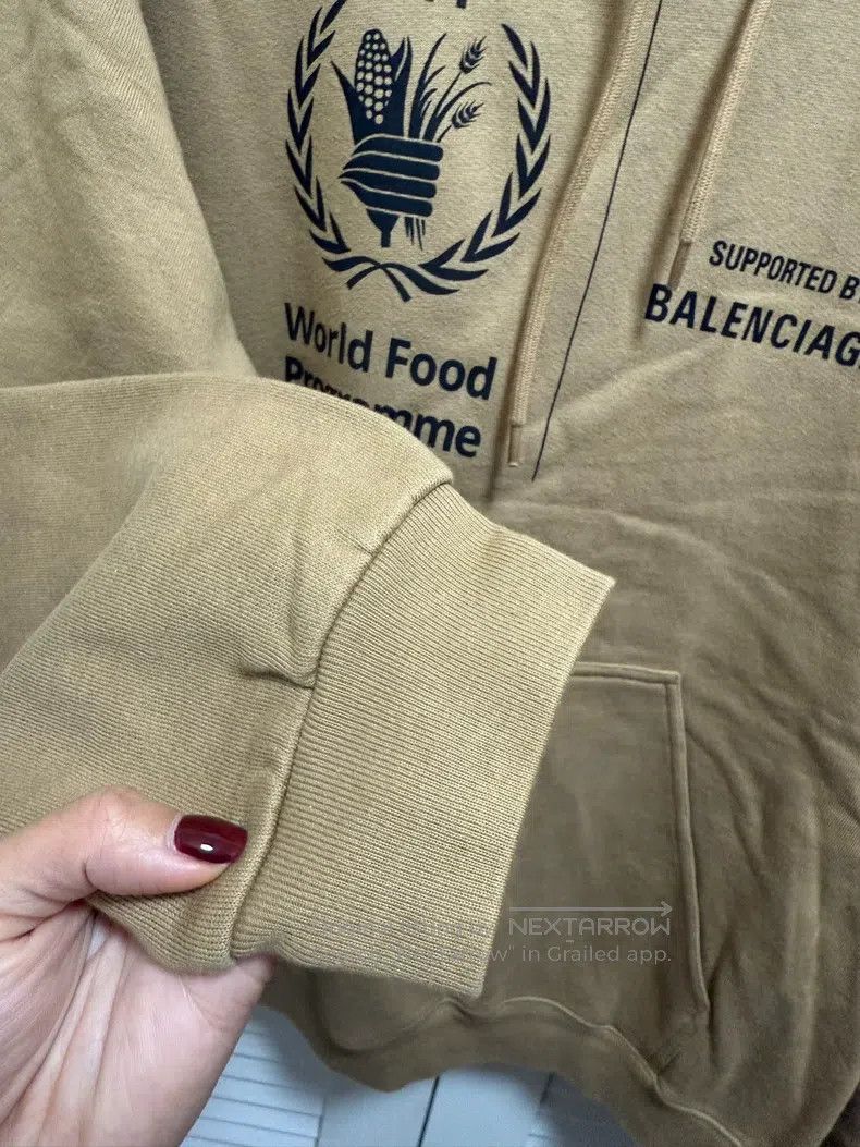 Balenciaga Balenciaga Original Brown Khaki WFP Hoodie Size US S / EU 44-46 / 1 - 4 Thumbnail