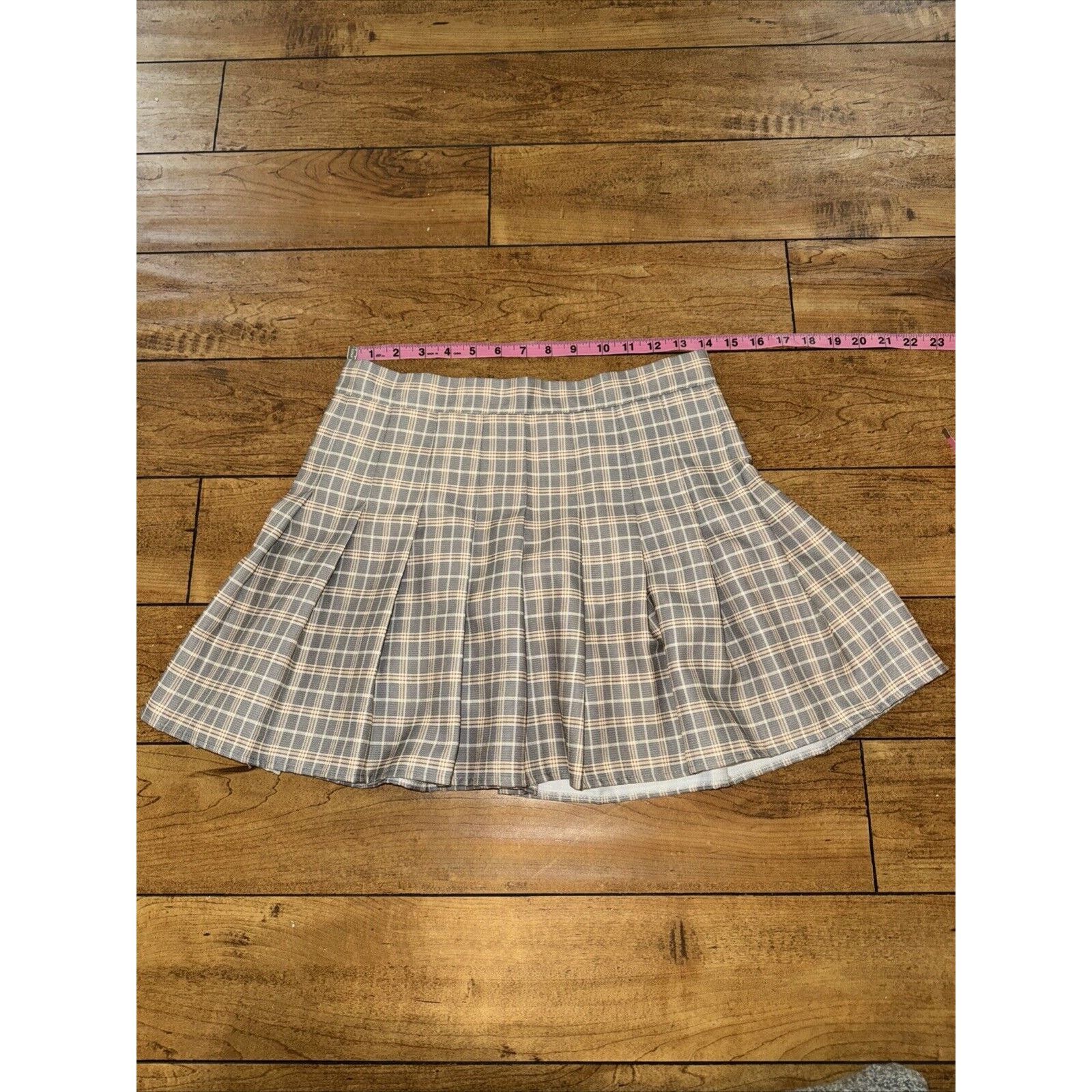 Public School × Vintage High Waisted Plaid Mini Skirt Size 28in Gray Size 28" / US 6 / IT 42 - 1 Thumbnail