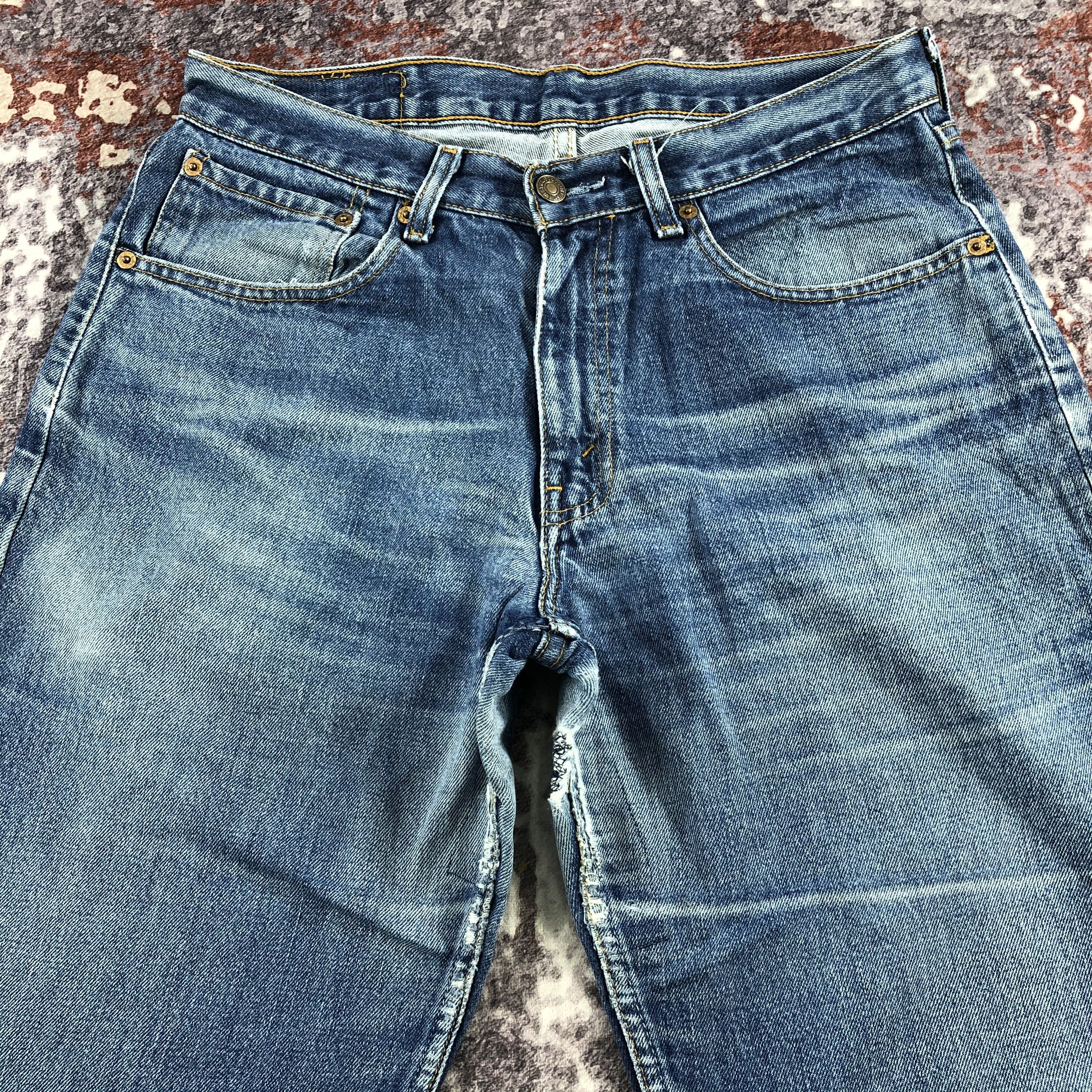 Levi's × Vintage Vintage 90s Blue Wash Levis 753 Jeans-JM2576 Size US 32 / EU 48 - 3 Thumbnail