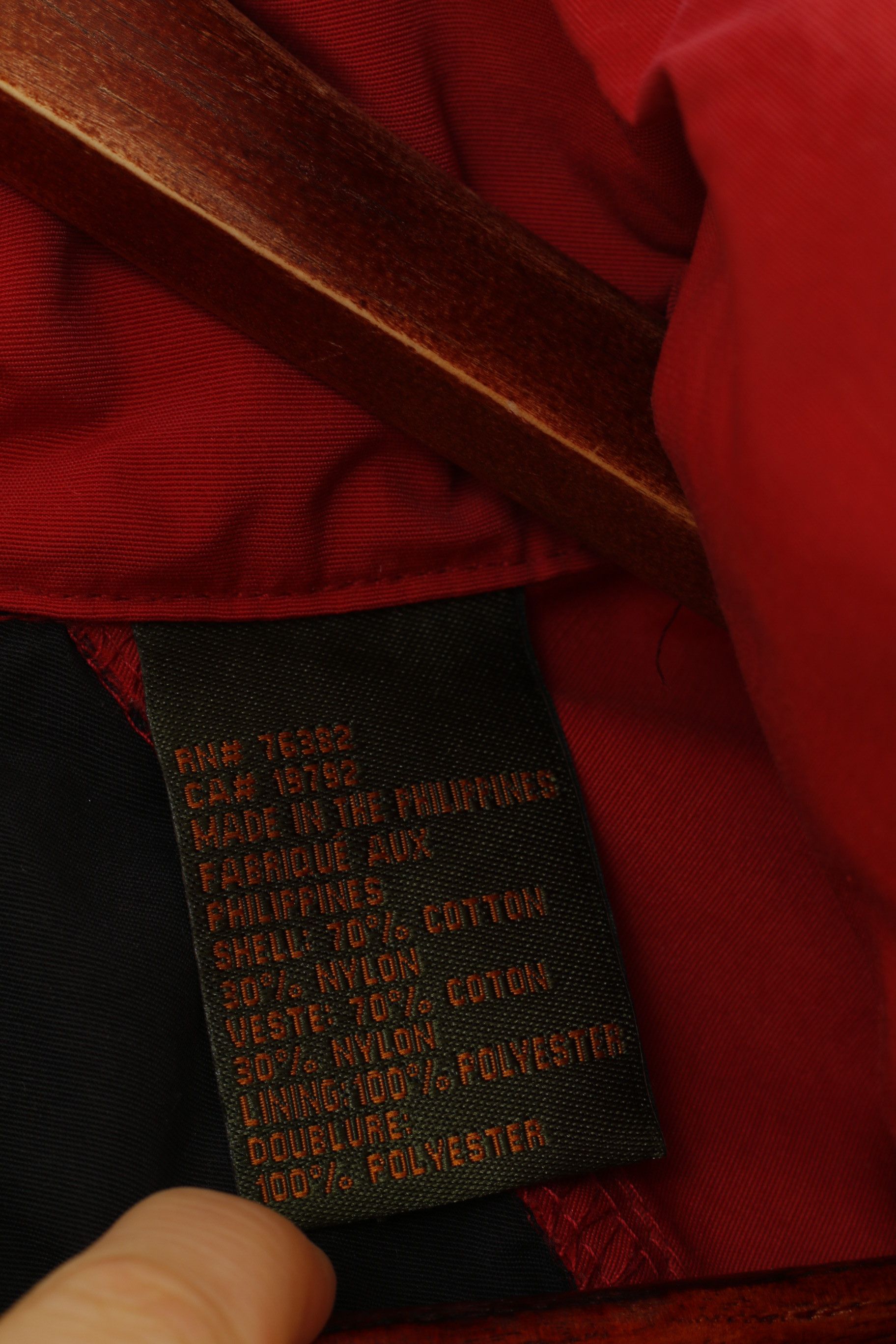 Timberland Timberland Men L Jacket Red Full Zipper Vintage Hood 0882 Size US L / EU 52-54 / 3 - 6 Thumbnail