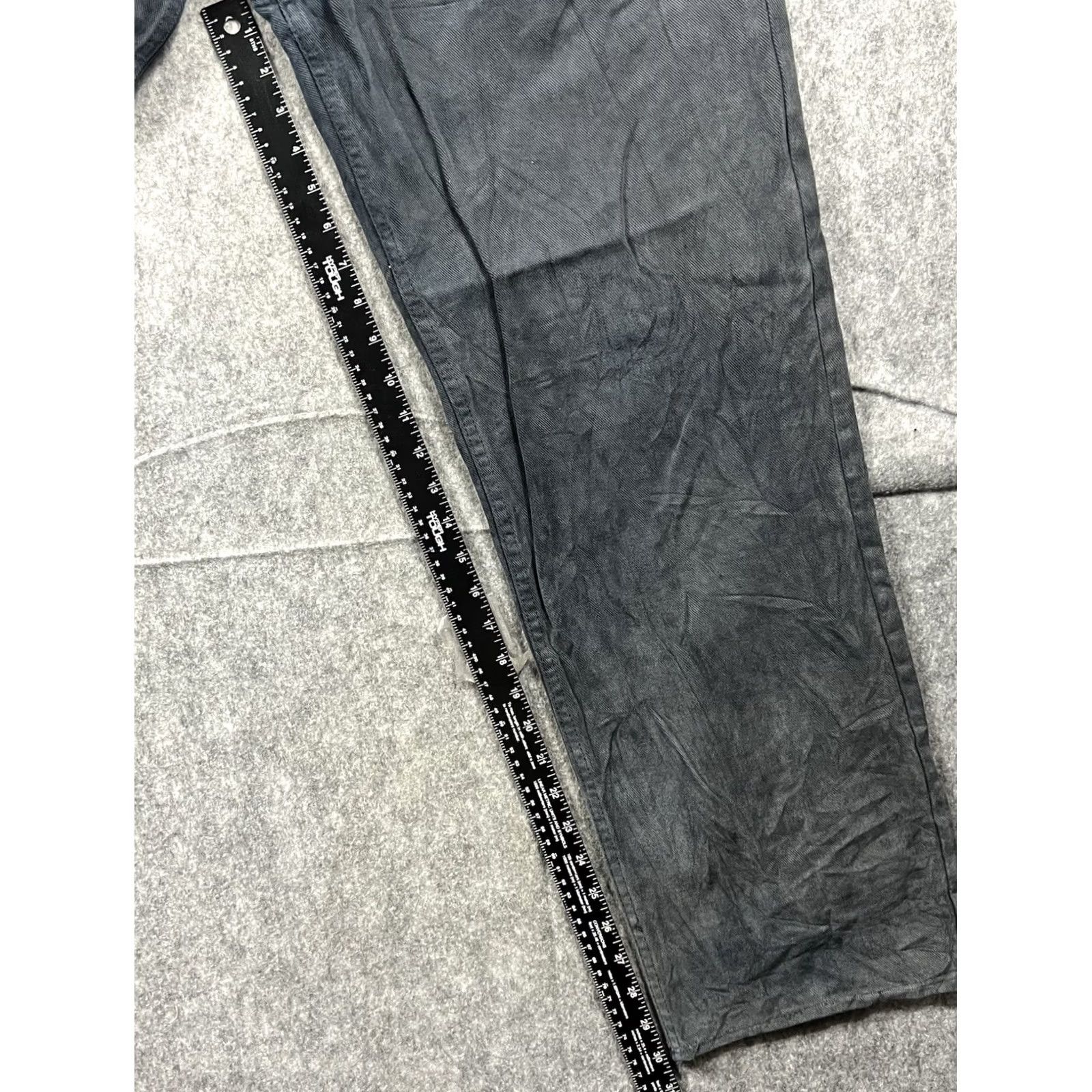 Levi's VINTAGE Levi's 551 Jeans Men Regular 38x34 Corduroy Black/Blue 90s Straight Pants Size US 38 / EU 54 - 5 Thumbnail