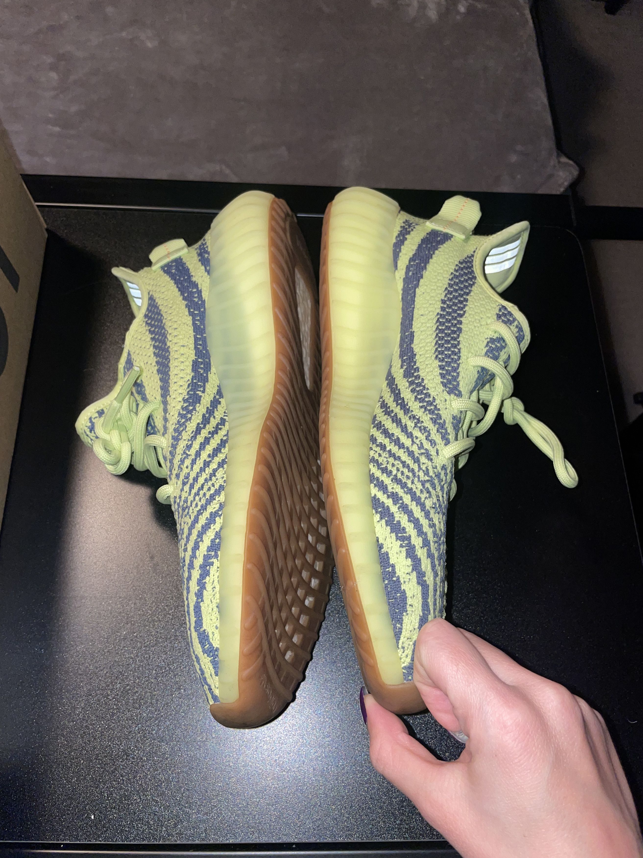 Adidas Frozen Yellow Yeezy Size US 9.5 / EU 42-43 - 4 Thumbnail