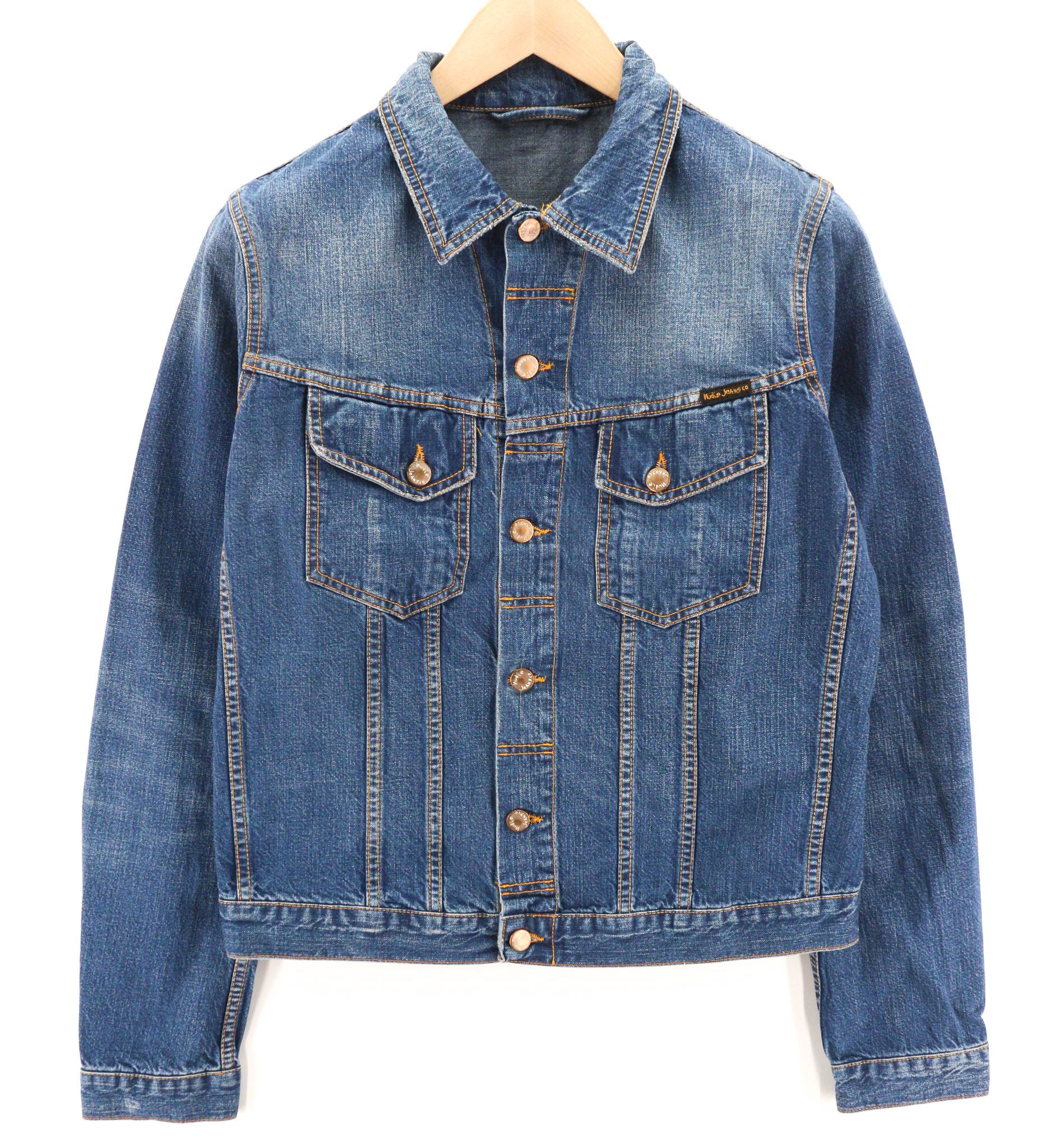Nudie Jeans TERRY WORN IN M Blue Cotton Denim Washed Jacket 80774 Size US M / EU 48-50 / 2 - 1 Thumbnail