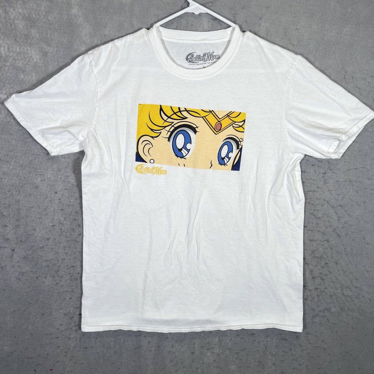 Vintage *A1 Sailor Moon Eyes T Shirt Adult Large White Anime Cartoon ...