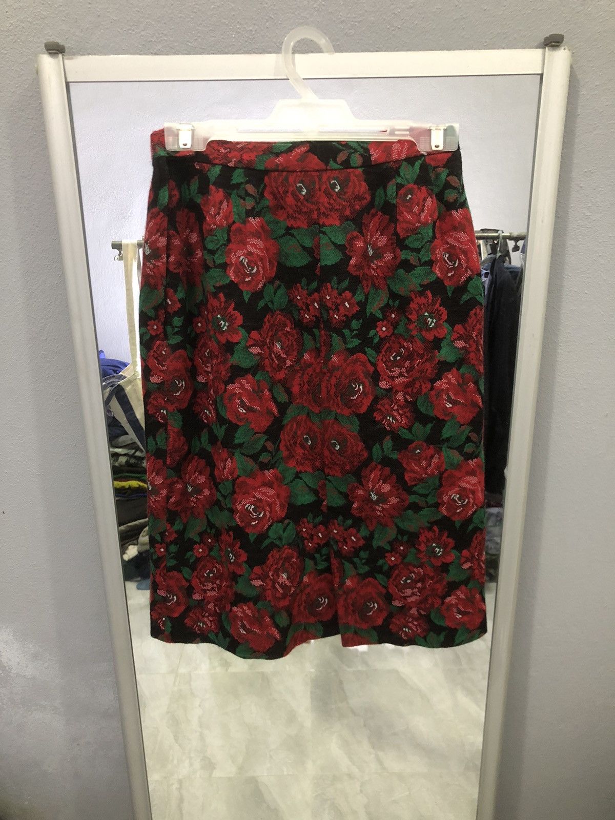 Hanae Mori Vintage Hanae Mori Floral Knit Skirt Japan Label Size 25" / US 0 / IT 36 - 7 Thumbnail
