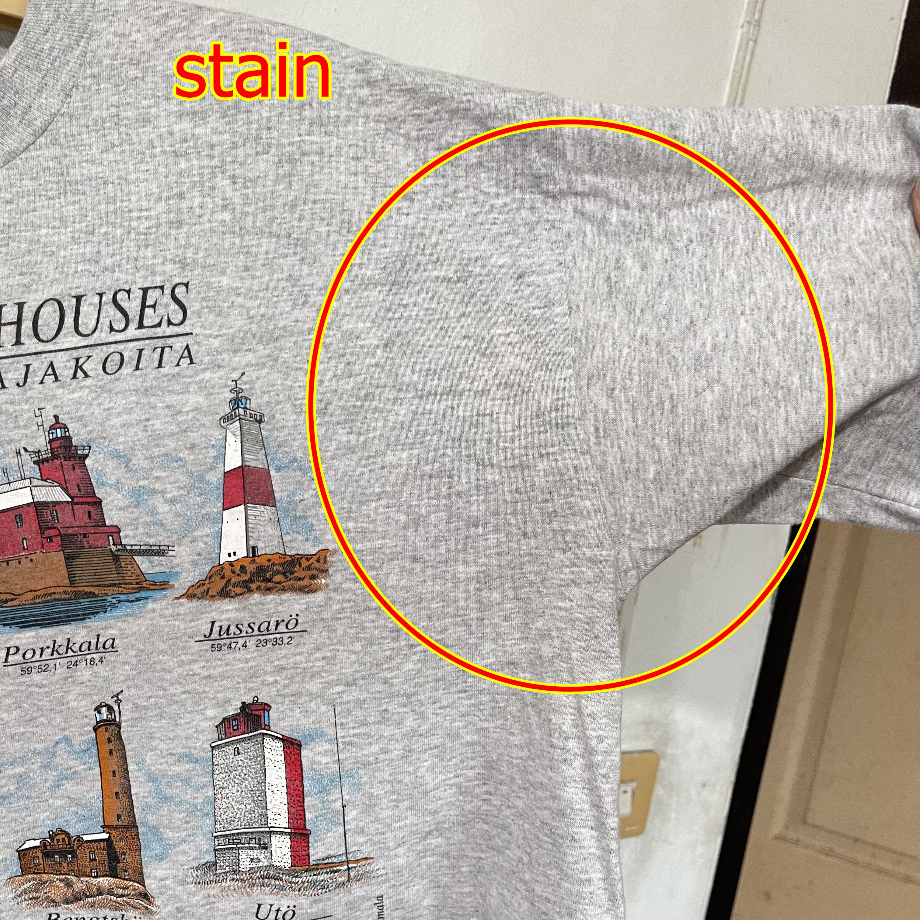 Vintage Vintage 90s Finnish Lighthouses T-Shirt Size US L / EU 52-54 / 3 - 9 Thumbnail