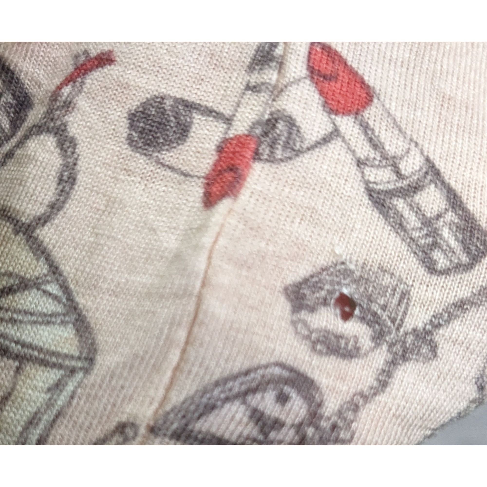 Other Coquette Pale Pink Makeup Print Pajama Lounge Pants by Laure Size 32" / US 10 / IT 46 - 5 Thumbnail
