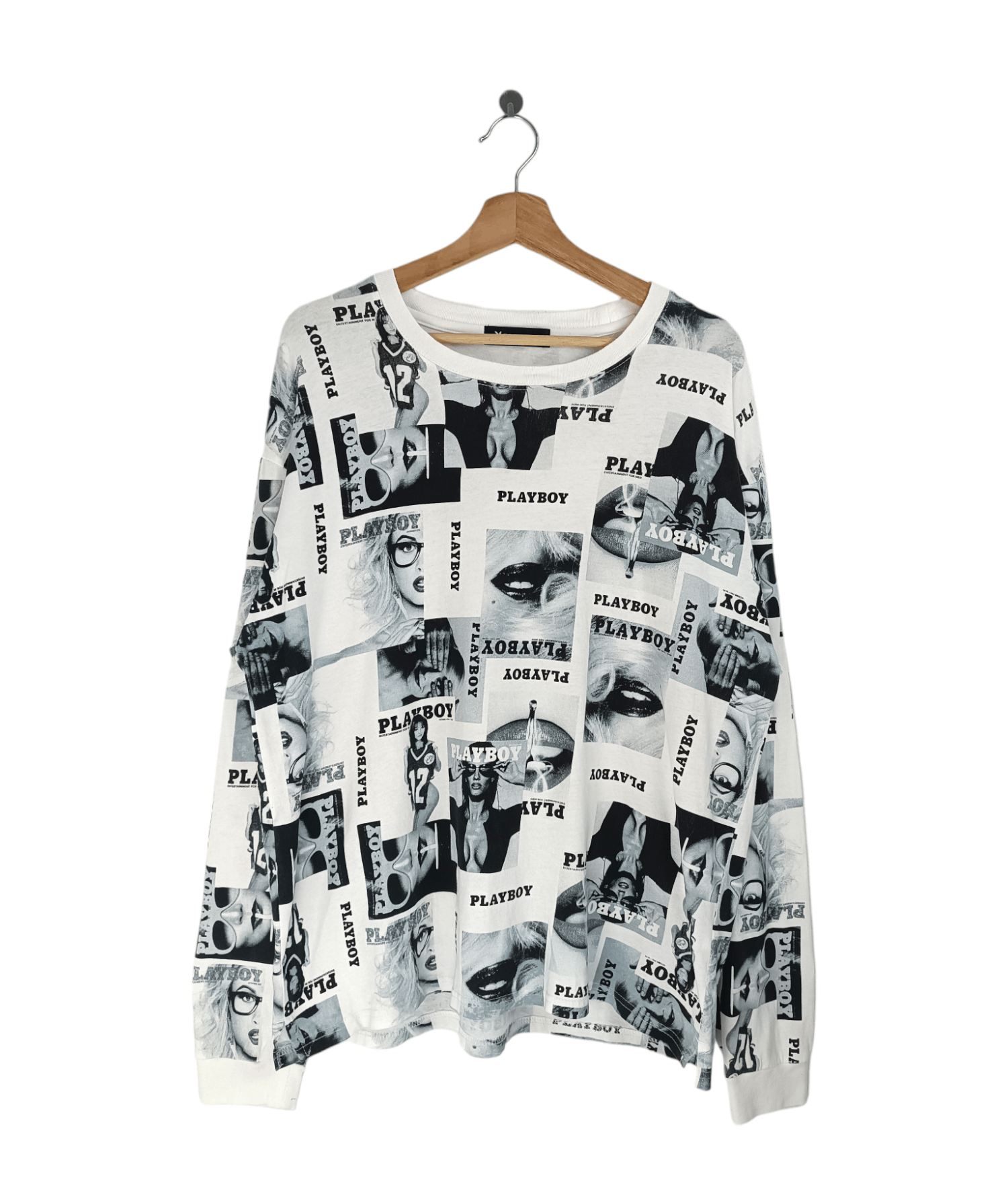 Playboy VINTAGE Y2K PLAYBOY AOP BUNNY SEXY GYATT PORNHUB ADULT TEE Size US L / EU 52-54 / 3 - 1 Thumbnail