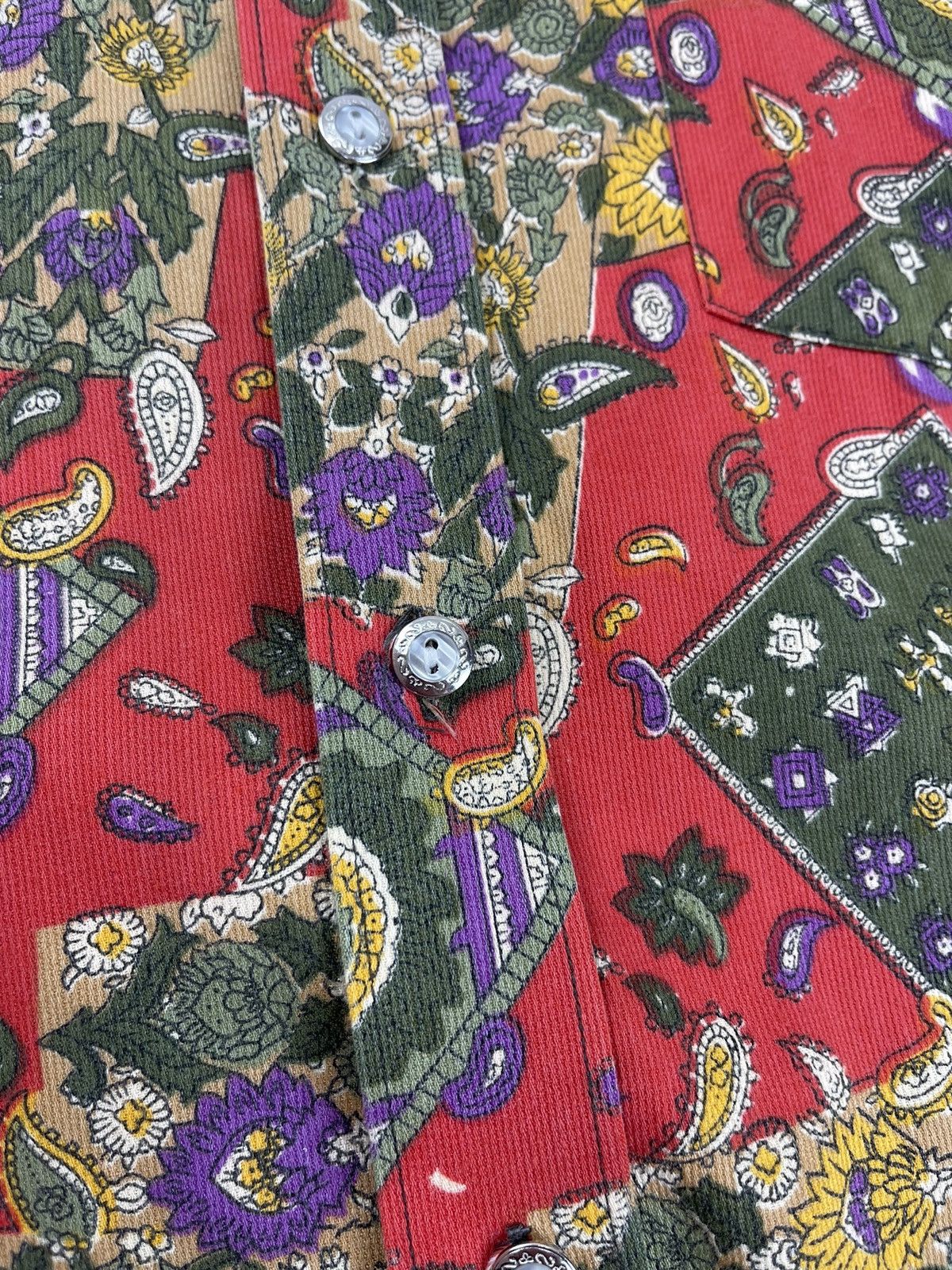 Valentino Vintage Valentino Floral Long Sleeve Short Size 42 Size US XL / EU 56 / 4 - 7 Thumbnail