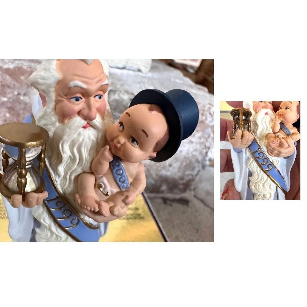 Vintage VTG Hallmark Keepsake 1999 Welcome 2000 Ornament Father Tim Size ONE SIZE - 4 Thumbnail