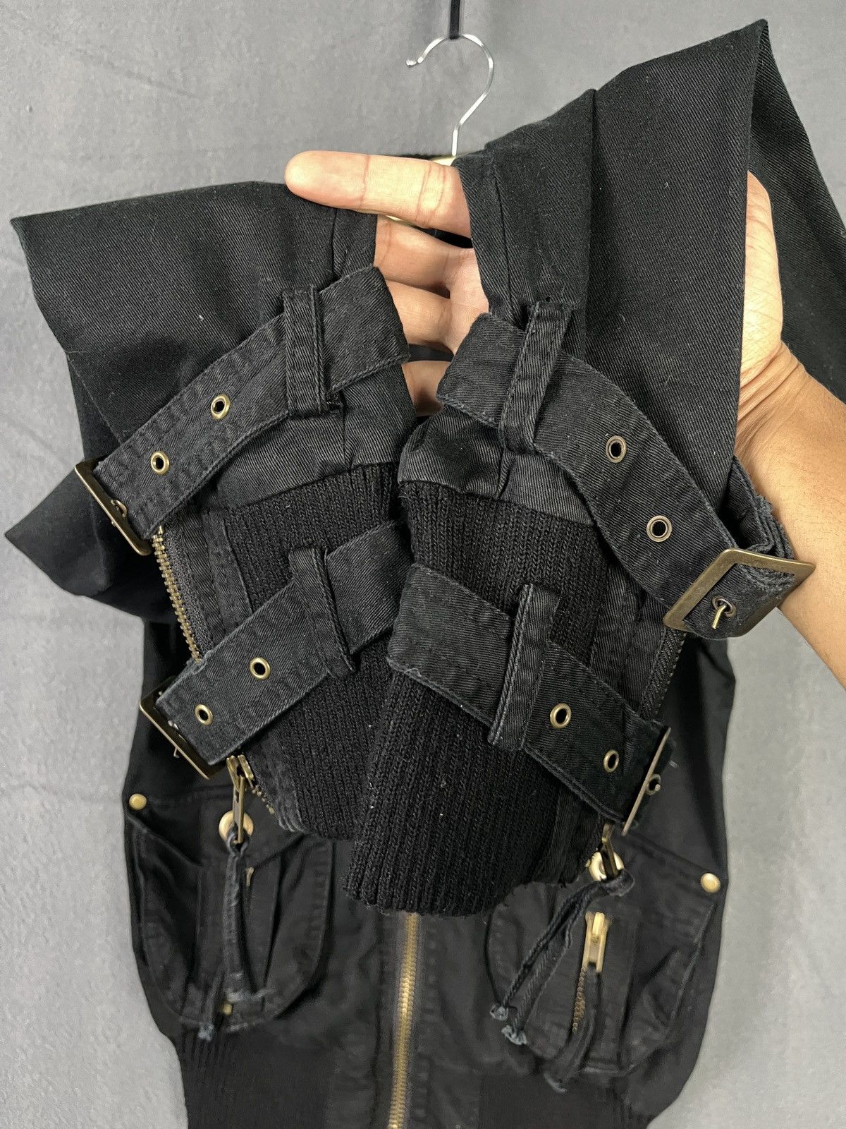 Beauty Beast Crxy Bondage Multi Zip High Neck Cropped Jacket Size S / US 4 / IT 40 - 11 Thumbnail