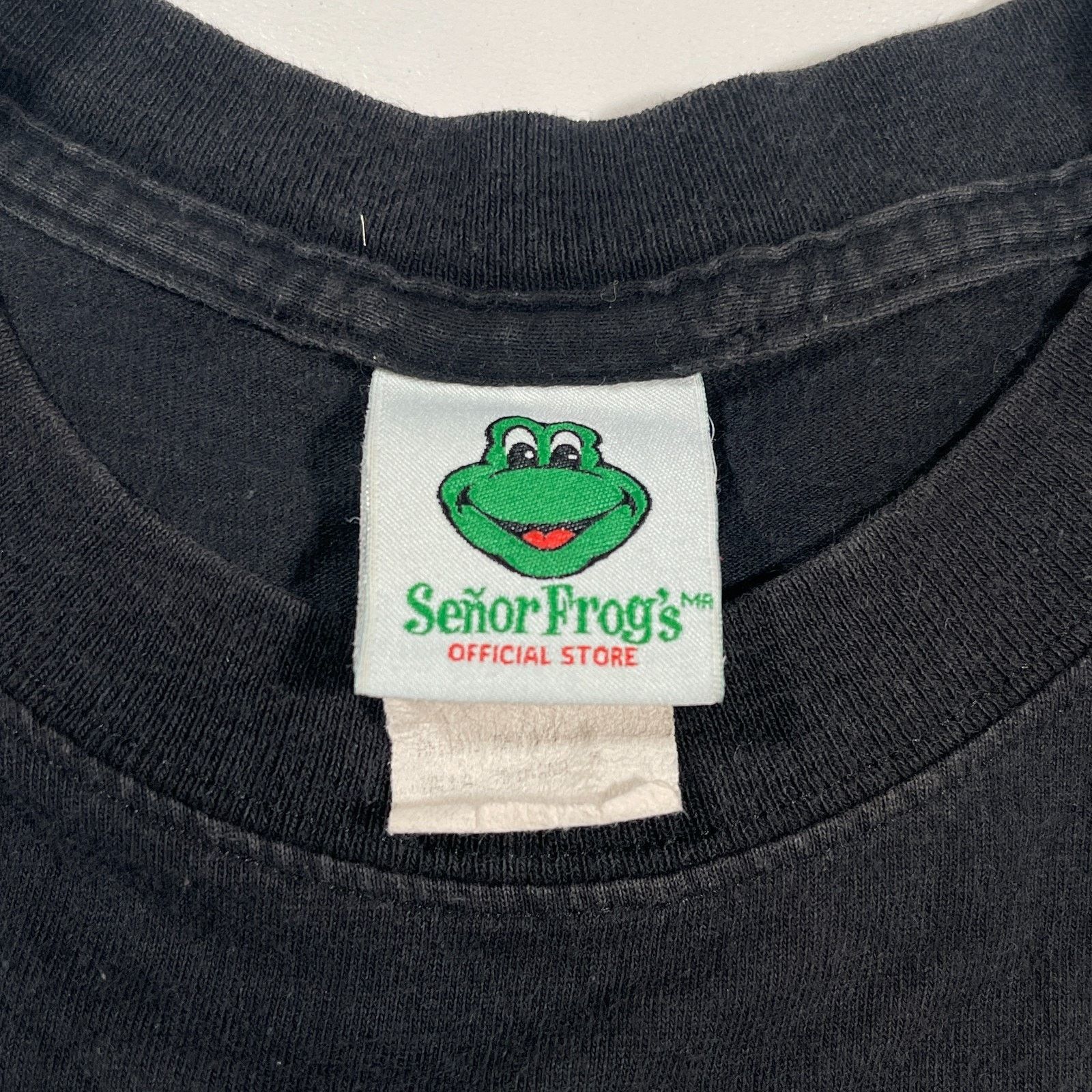 American Apparel × Vintage Señor Frogs Slam Dunk souvenir Black Tee T Shirt size Small Size US S / EU 44-46 / 1 - 3 Thumbnail