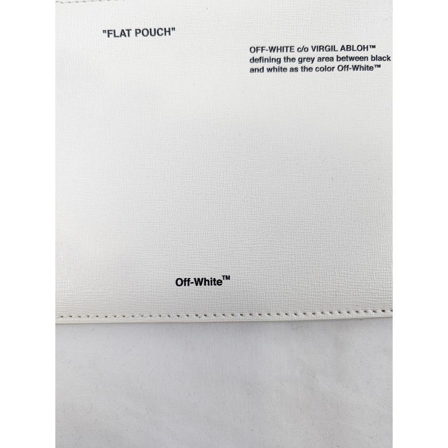Off-White o1rshd1 Size: OS / Printed Flat Pouch in White Size ONE SIZE - 3 Thumbnail