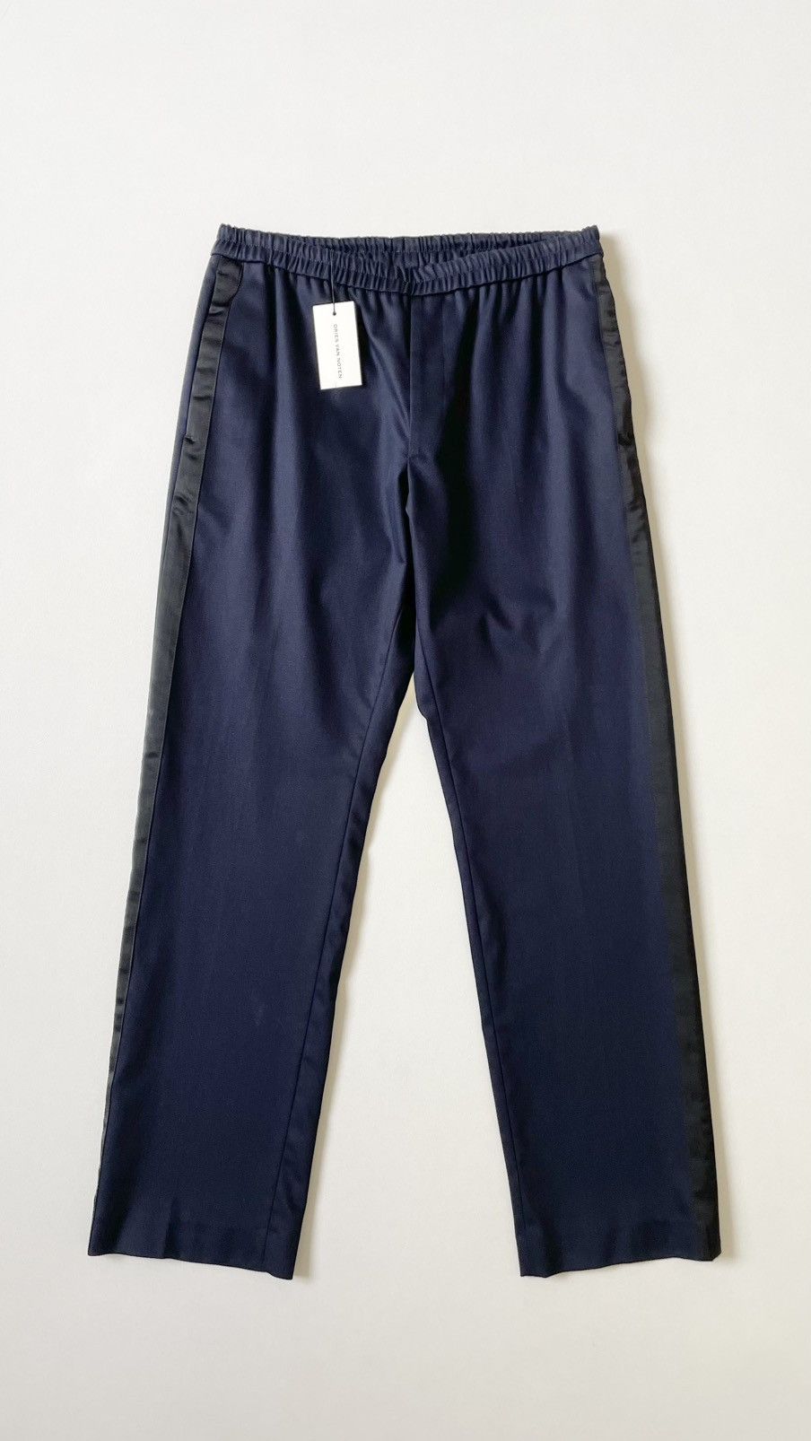 Dries Van Noten ‘Parkino’ Dark Blue Side Stripe Trousers Size US 32 / EU 48 - 2 Thumbnail