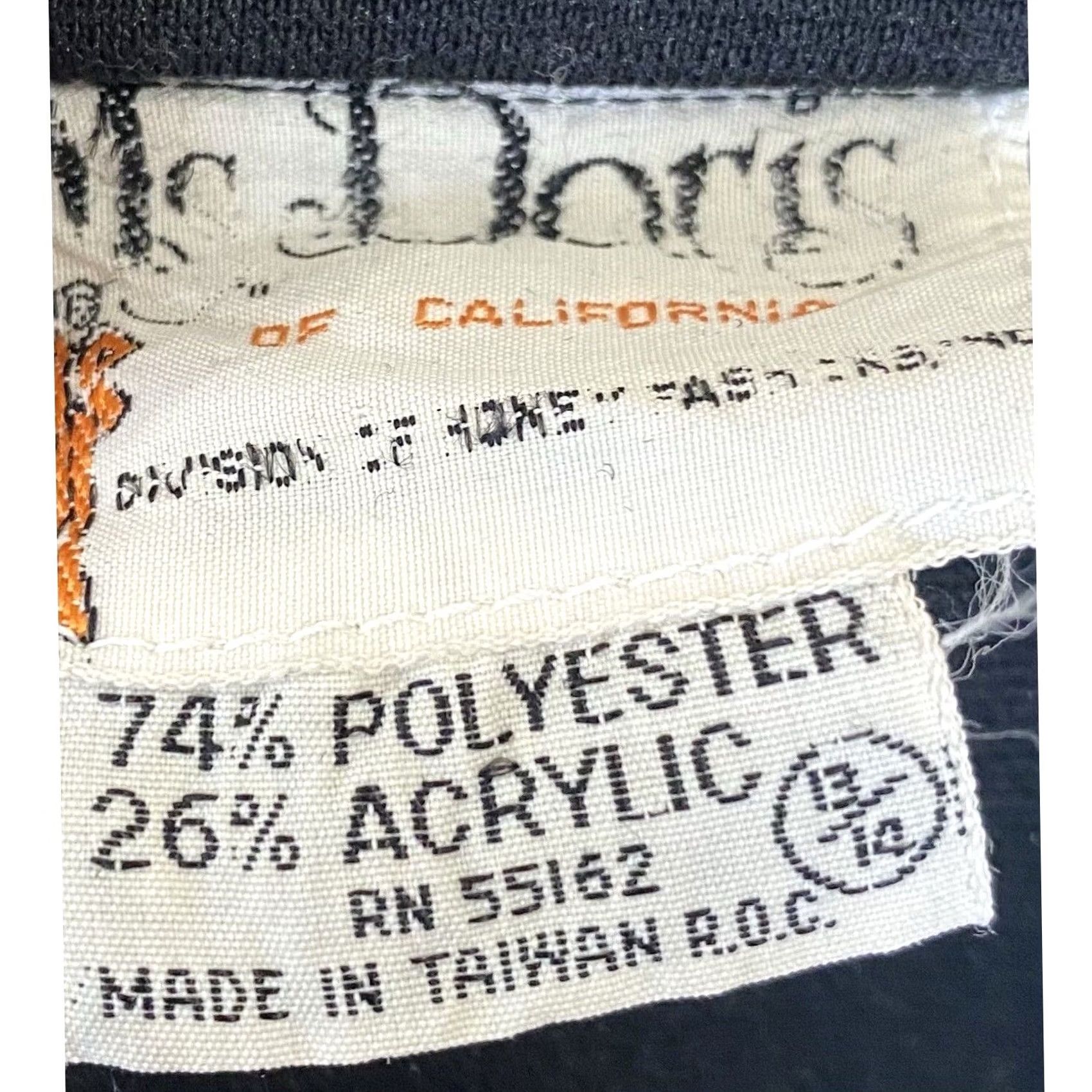 Vintage VINTAGE Ms Doris of California Blazer Jacket Women's Plus Size 13 Black Front Button Polyester 20.5" Chest 27" Length 24" Sleeve Mens Girls Size XL / US 12-14 / IT 48-50 - 6 Thumbnail