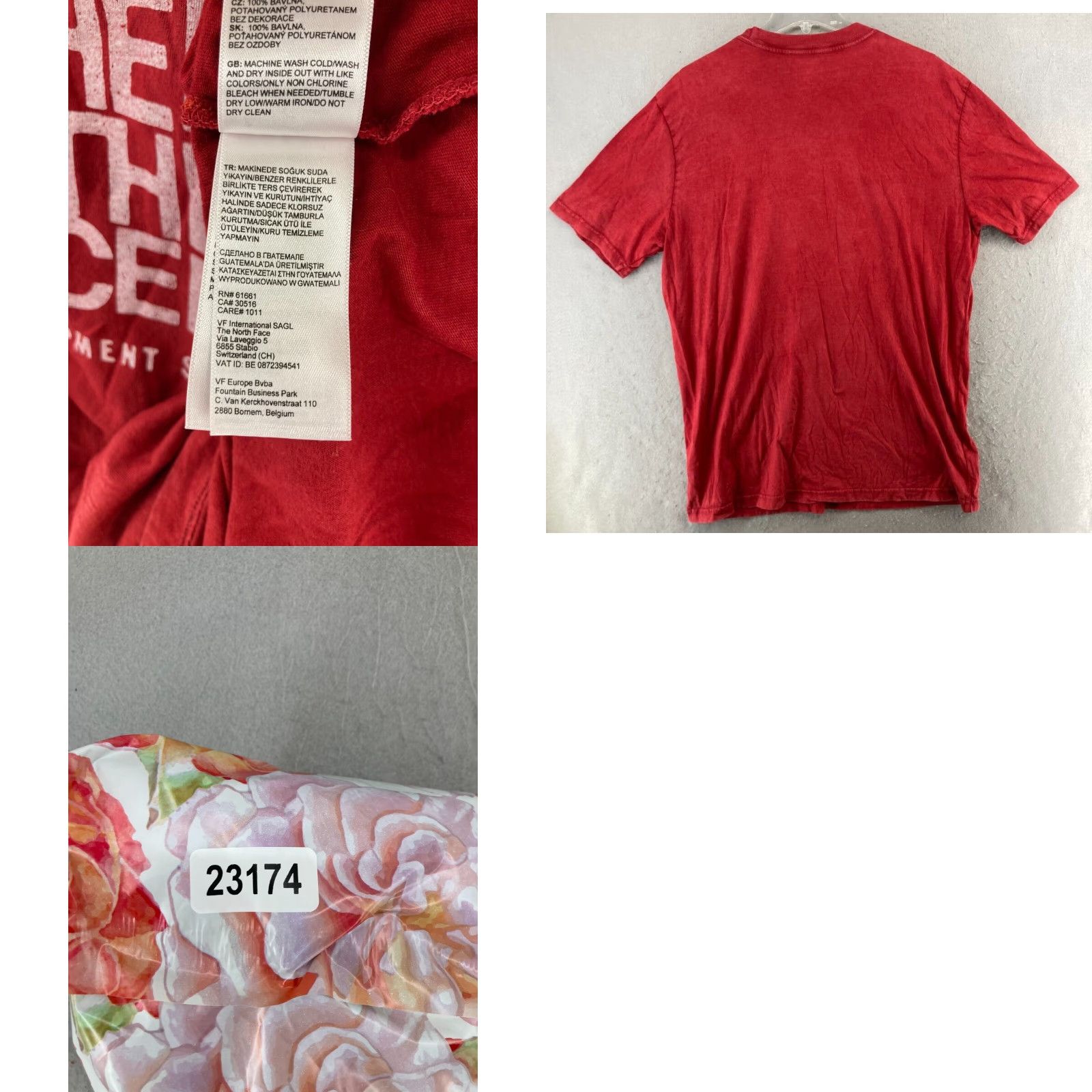 The North Face The North Face Outdoor T-Shirt Mens XL Red Graphic Print Crew Neck Short Sleeve Size US XL / EU 56 / 4 - 8 Thumbnail