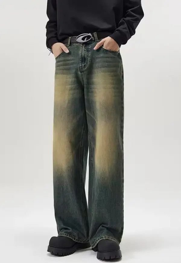 Jean Matsushima x Kida Washed Distressed Jeans Size US 27 - 3 Thumbnail