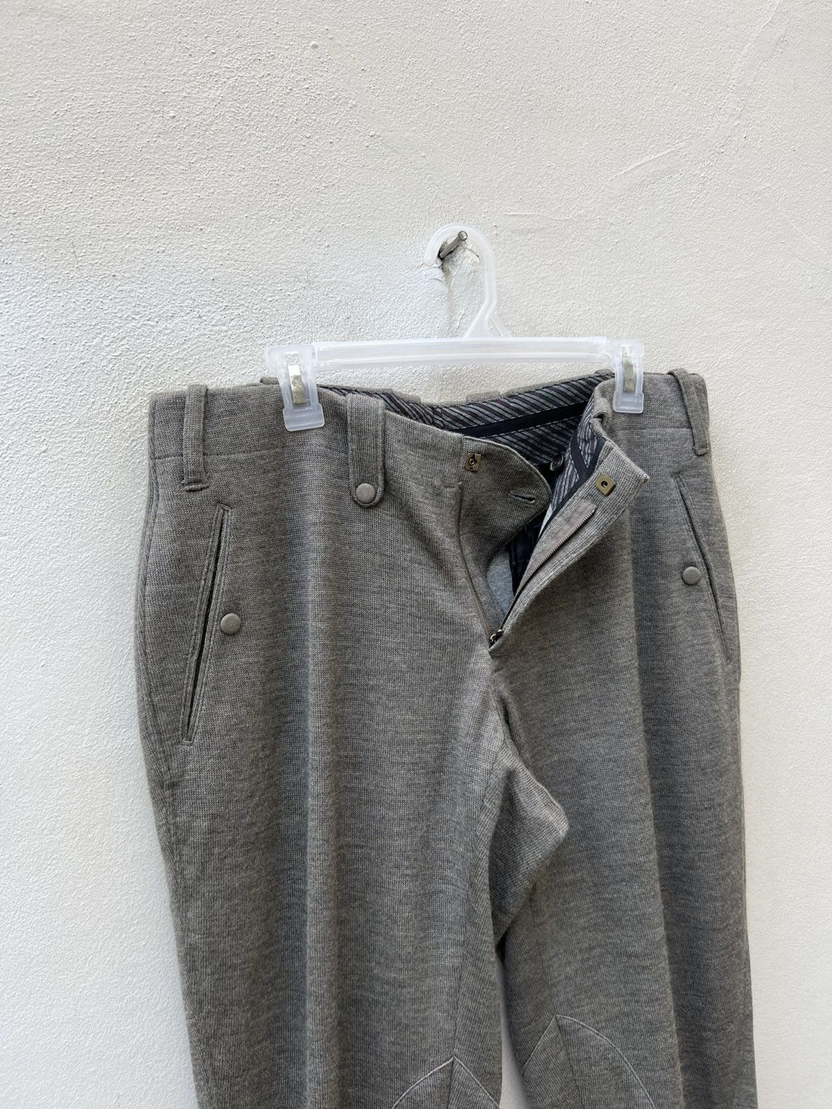 Japanese Brand SAMPLE Kiminori Morishita Cropped Wool Jodhpur Trouser Pant Size US 31 - 8 Thumbnail