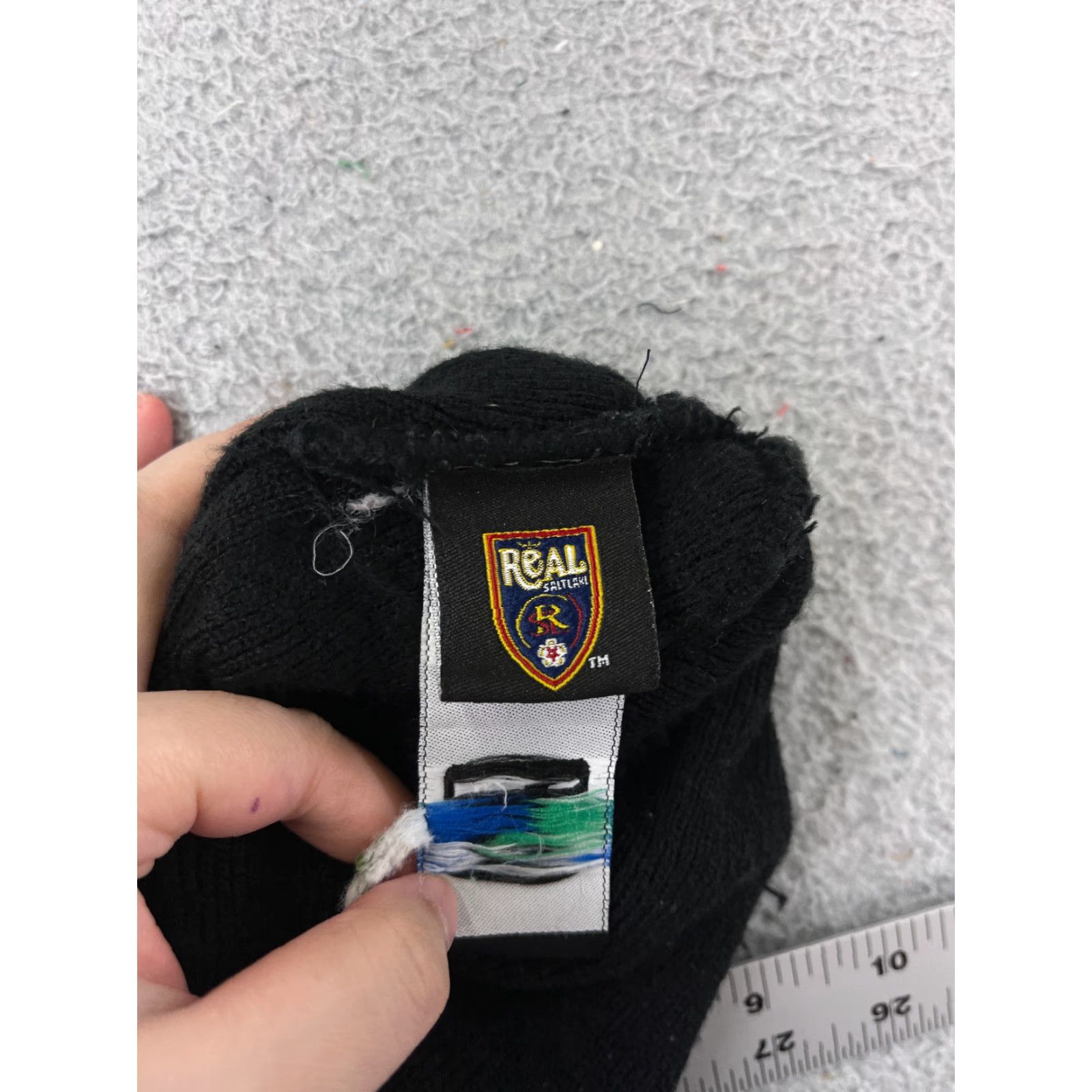 Adidas Adidas Beanie Adult One Size Black MLS Real Salt Lake Soccer Logo Acrylic Knit Size ONE SIZE - 7 Thumbnail