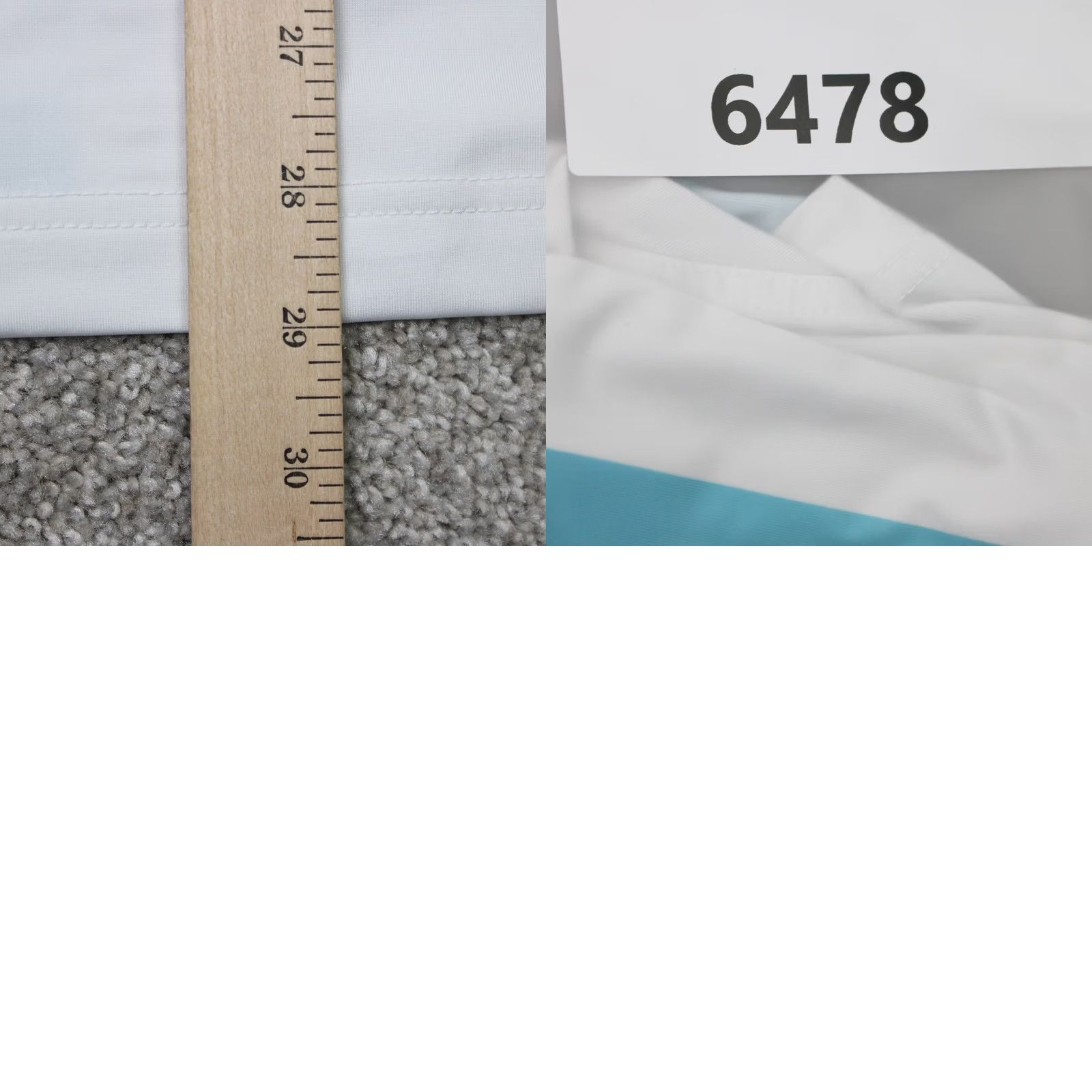 Chubbies Chubbies Polo Shirt Mens Large White/Blue Polyester Bamboo Stretch S/S Pullover Polo Shirt Ladies? Size US L / EU 52-54 / 3 - 9 Thumbnail