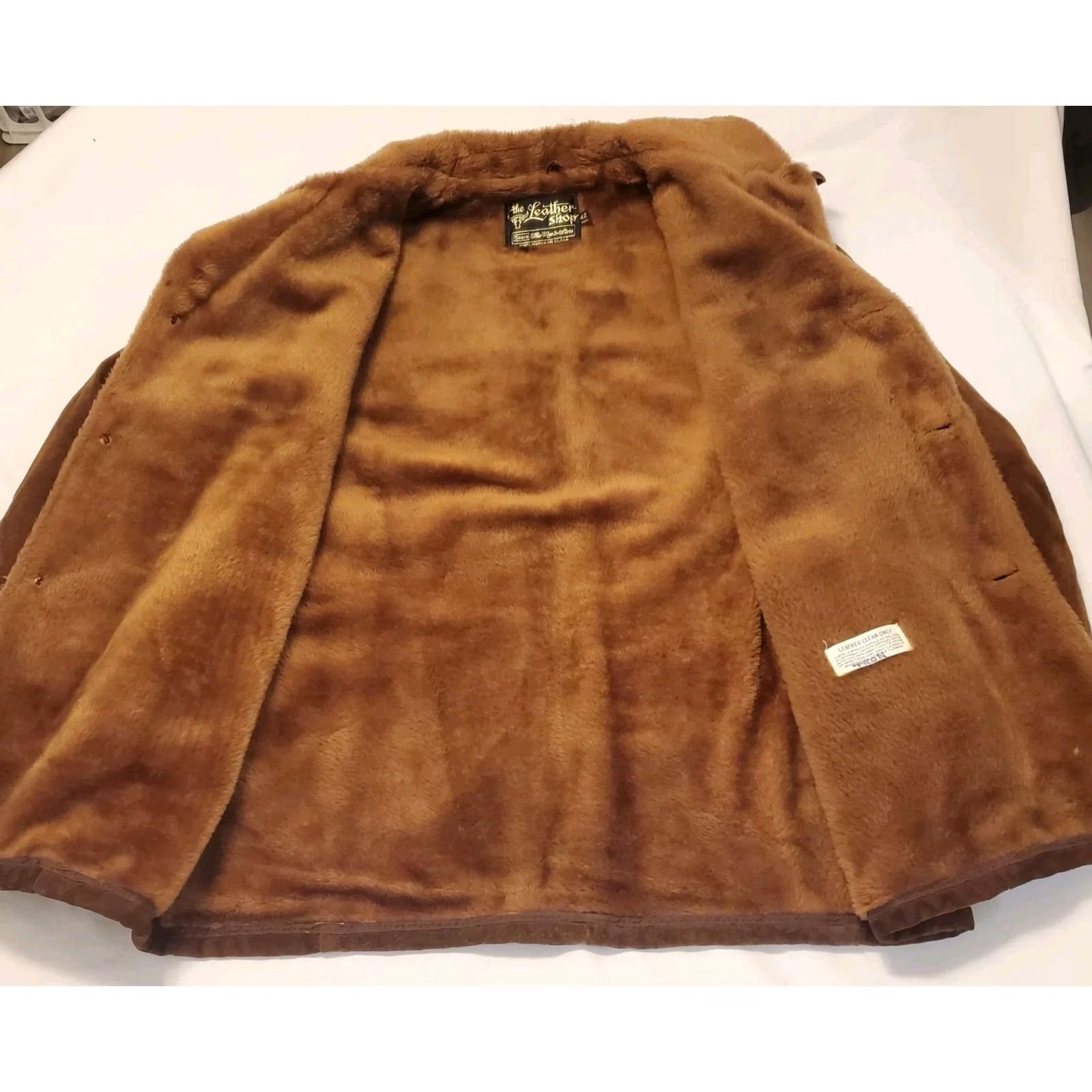 Sears VINTAGE SEARS Mens L Brown Suede Leather Rancher Western Lined Jacket Coat 70s Vtg 42 Size US L / EU 52-54 / 3 - 2 Thumbnail