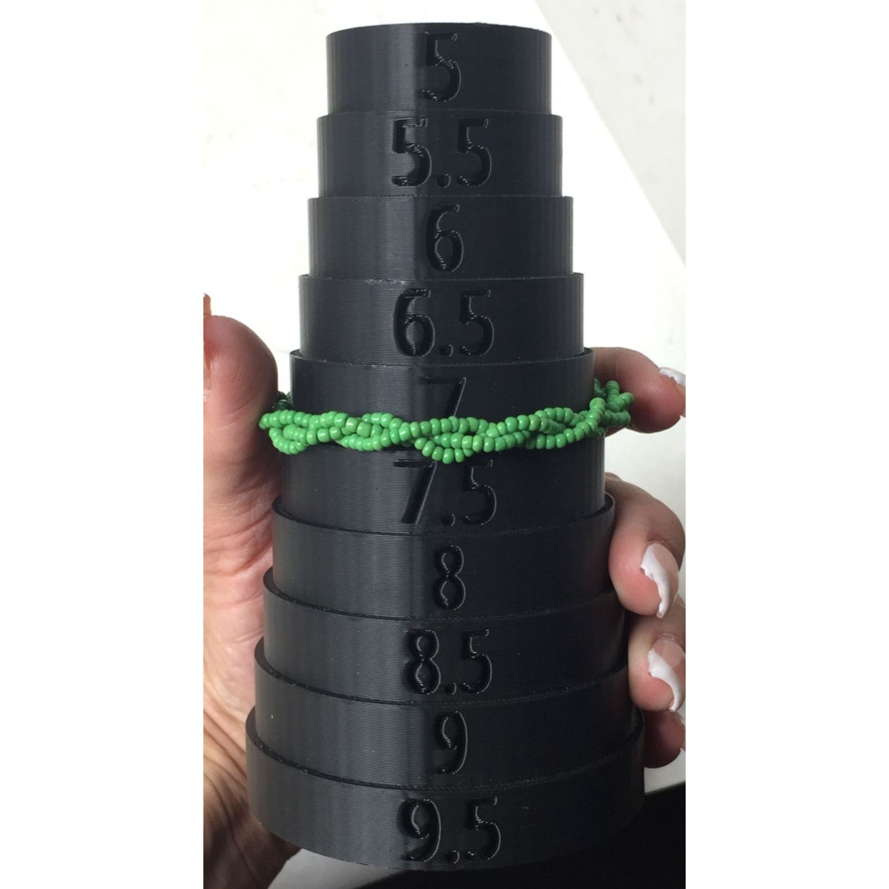 Other Women's Green Twisted Beaded Bracelet Size ONE SIZE - 5 Thumbnail
