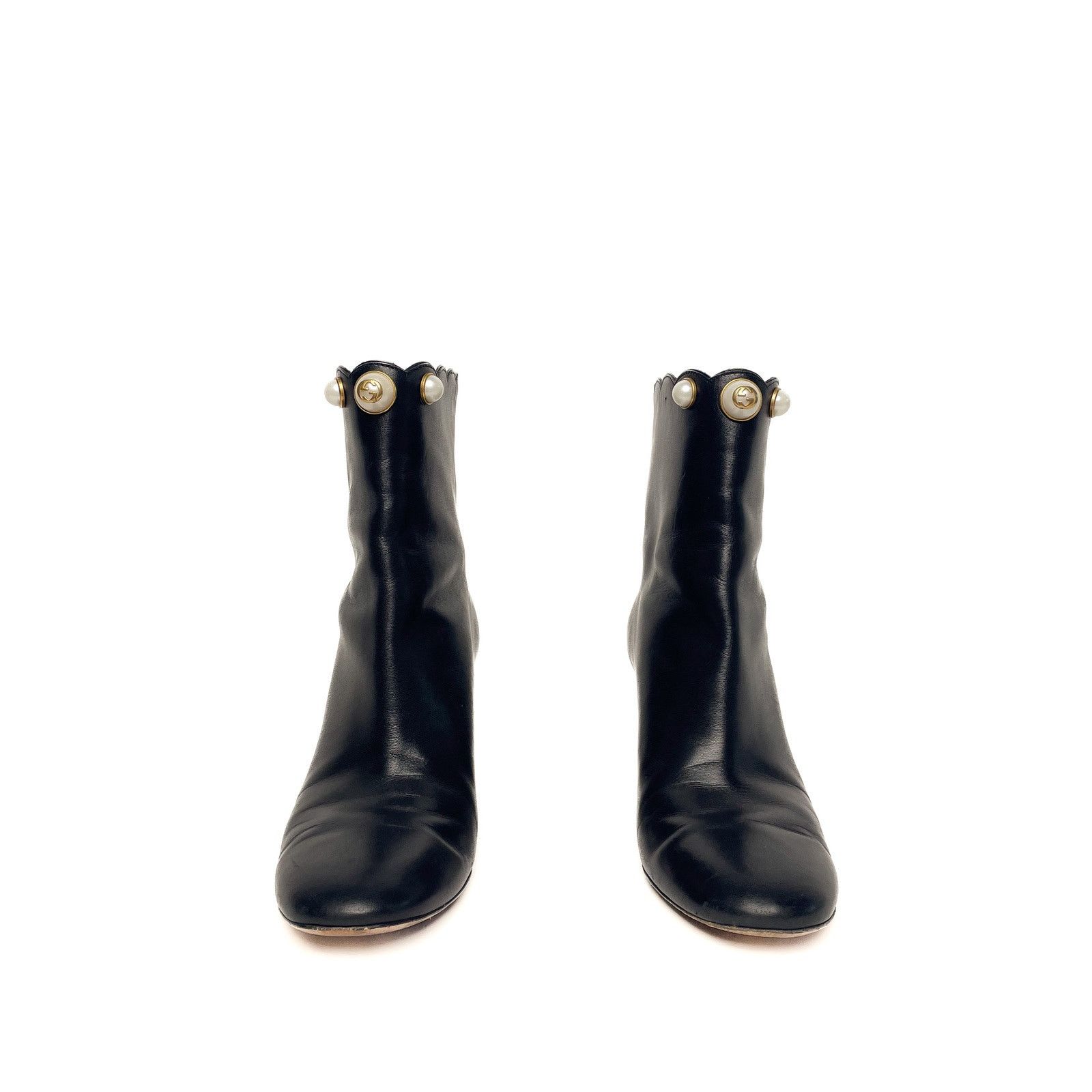 Gucci Black Short Boots Size US 8 / IT 38 - 2 Thumbnail