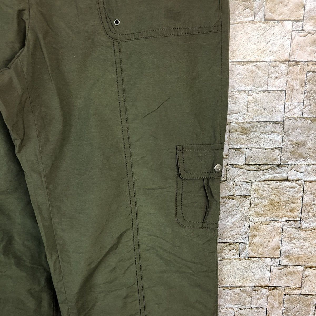 Japanese Brand All Ror You Green Cargo Multipocket Pants #A604 Size 28" / US 6 / IT 42 - 10 Thumbnail
