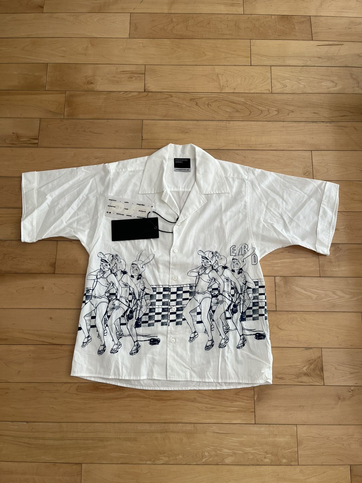 image of NWT - Enfants Riches Deprimes Roller Derby Shirt in White, Men's (Size XL)