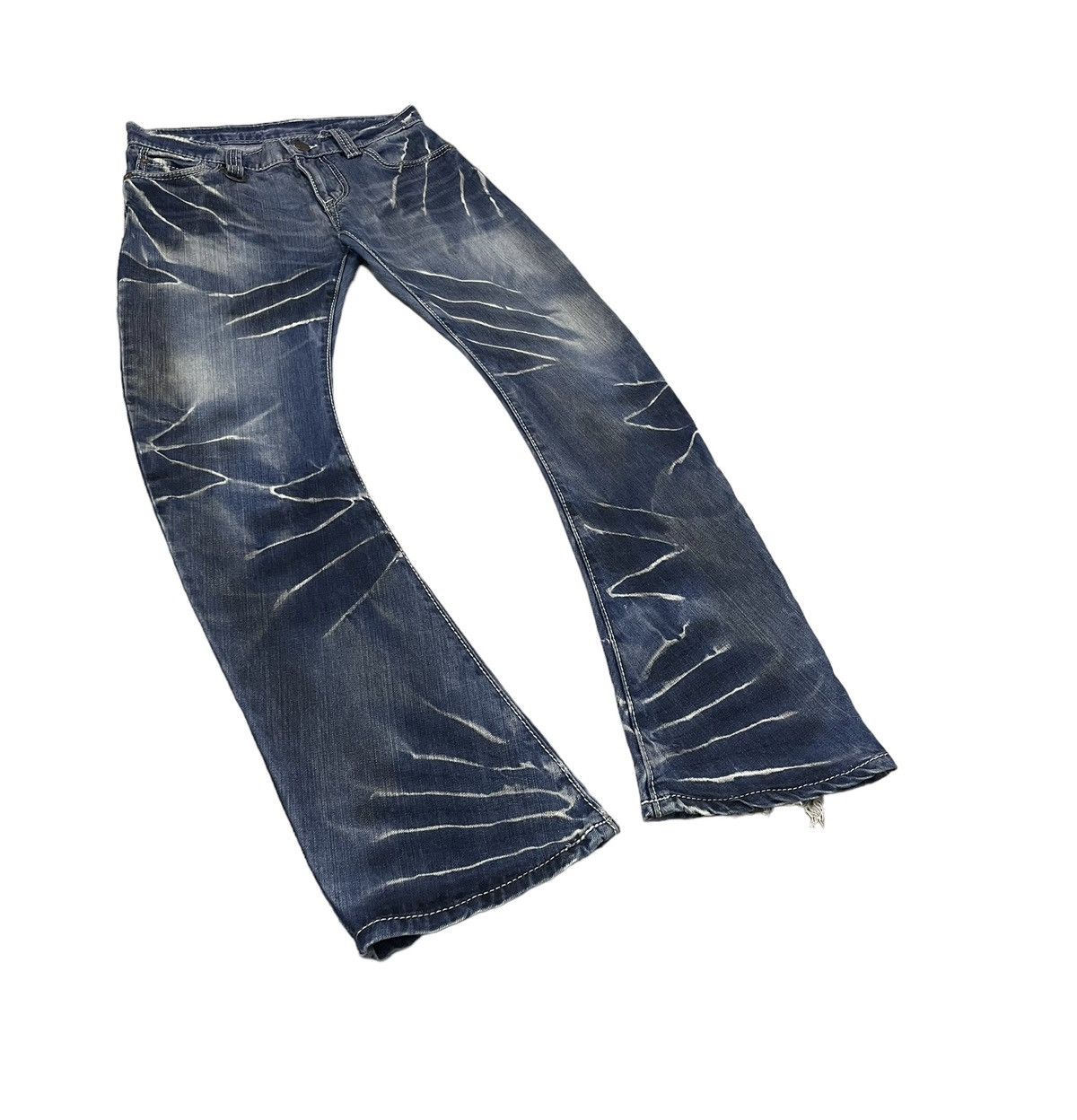 BUFFALO BOBS Buffalo Bobs Japan Flare Clawmark J-cut Jeans Mudwash Size US 31 - 2 Thumbnail