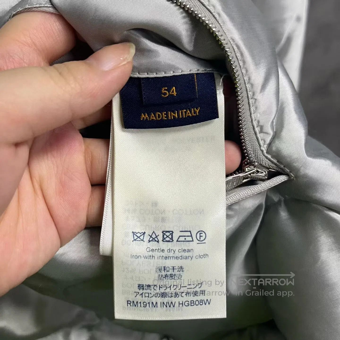 Louis Vuitton Louis Vuitton Silver logo sticker; glossy finish; open-and Size US L / EU 52-54 / 3 - 3 Thumbnail